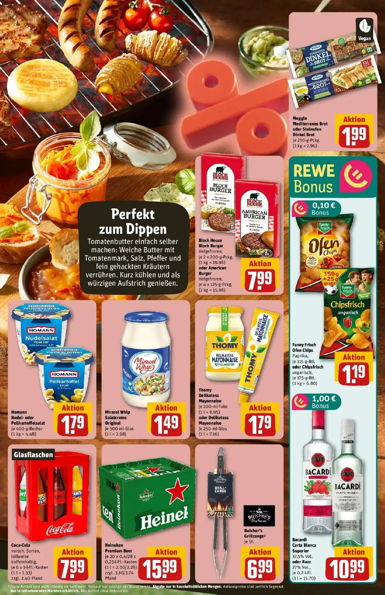 Rewe Prospekt Hamburg 50 (Altona)	 – gültig ab 10.05.2026 | Seite: 5 | Produkte: Butter, Burger, Brot, Chips