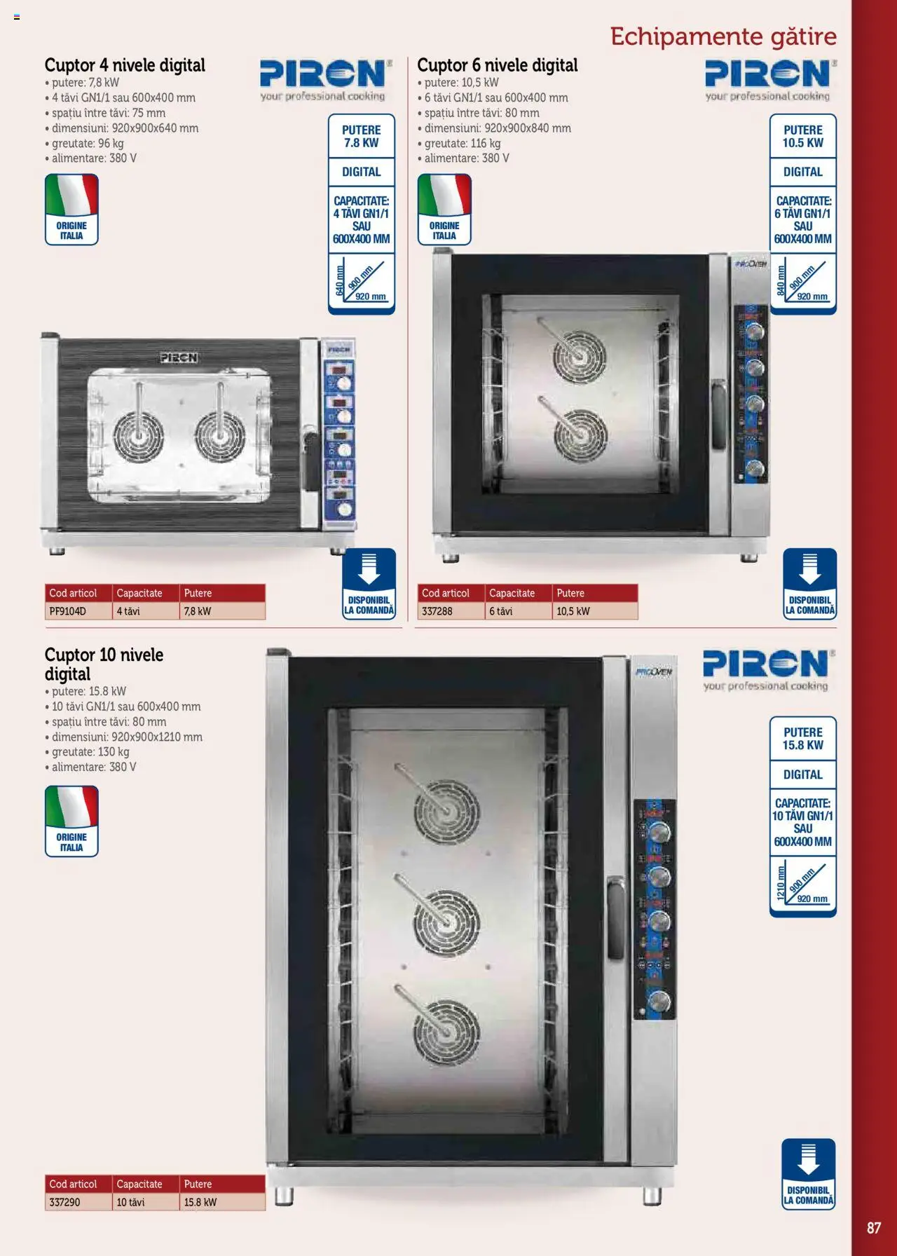 Noul catalog Metro – valabil de la 17.09.2025 | Pagină: 87 | Produse: Cuptor
