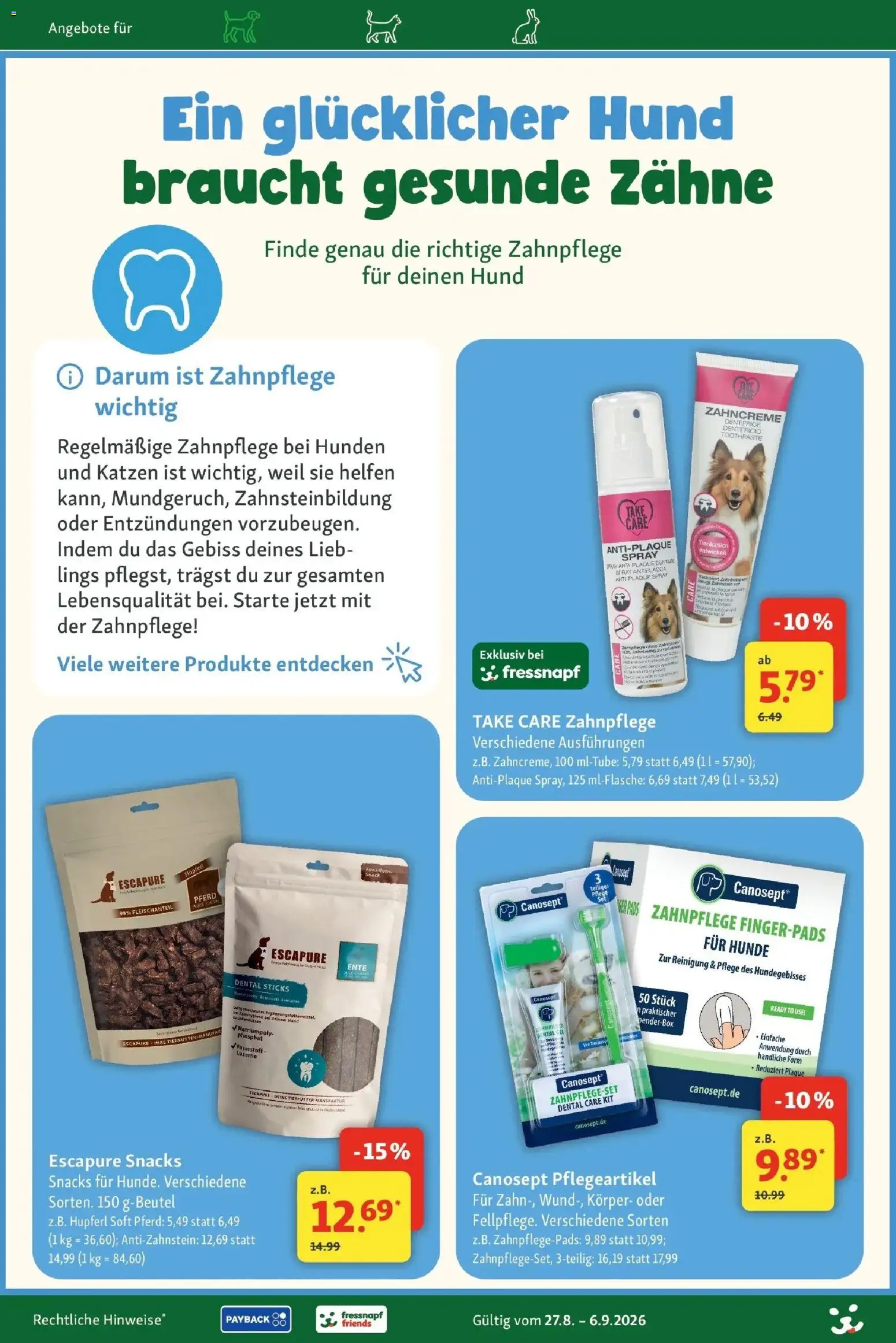 Fressnapf Aktueller Prospekt (ab 27.08.2026) zum Blättern | Seite: 18
