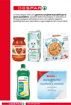 Anteprima del volantino Despar volantino Salò valido a partire dal 09/07/2026 | Pagina: 8 | Prodotti: Pizza, Limone, Tonno, Sugo