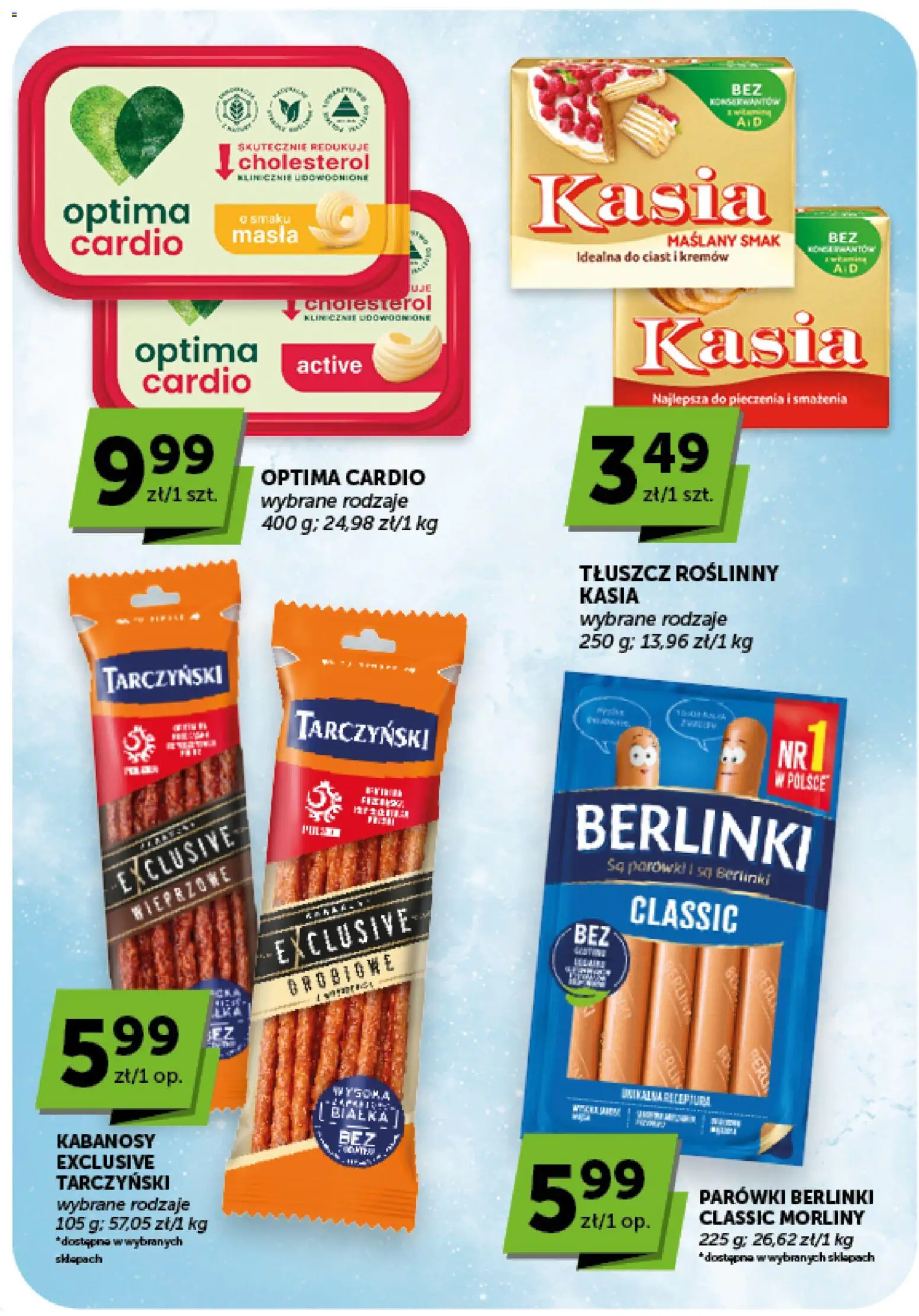ABC gazetka - Market od 13.08.2026 | Strona: 22 | Produkty: Parówki berlinki, Optima cardio, Kabanosy, Berlinki