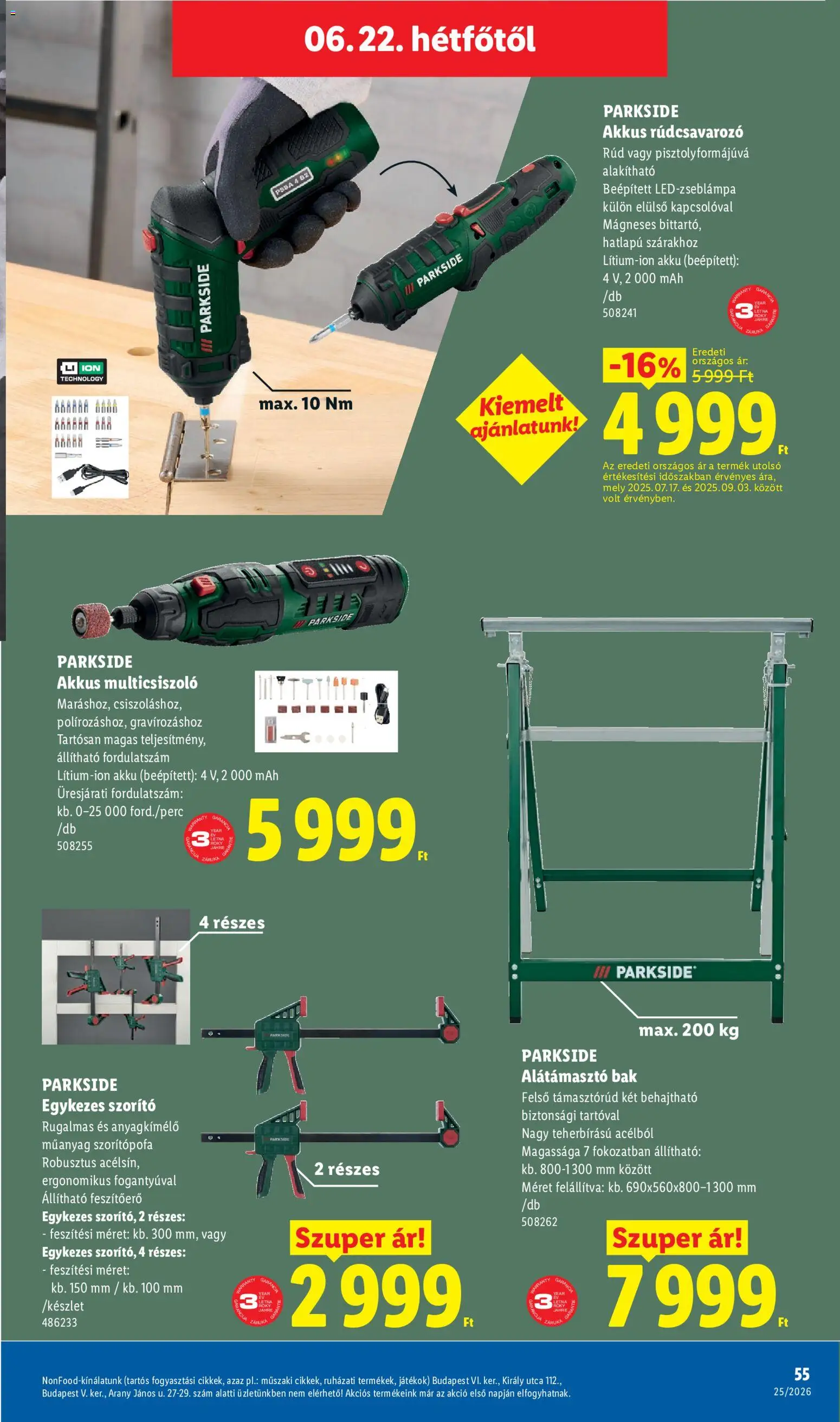 Lidl akciós ujság - amely érvényes a következő dátumtól: 18.06.2026 | Oldal: 55