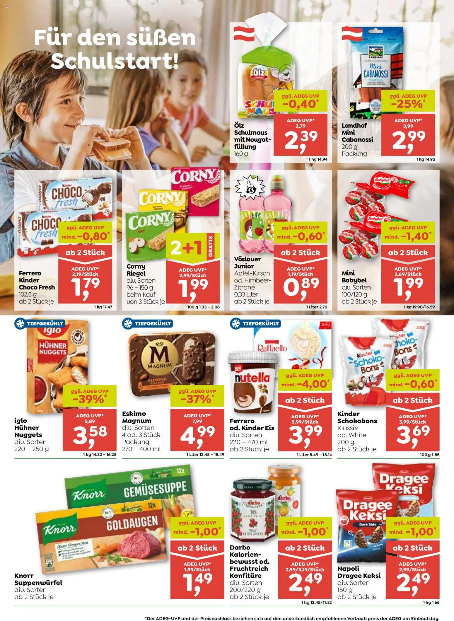 ADEG Flugblatt gültig ab 03.09.2026 | Seite: 5 | Produkte: Eis, Zitrone, Nutella, Maus