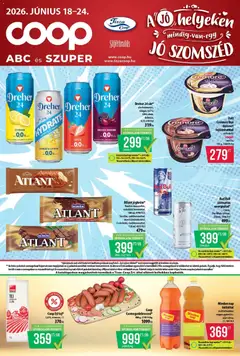 COOP - Abc & Szuper / Tisza - amely érvényes a következő dátumtól: 18.06.2026