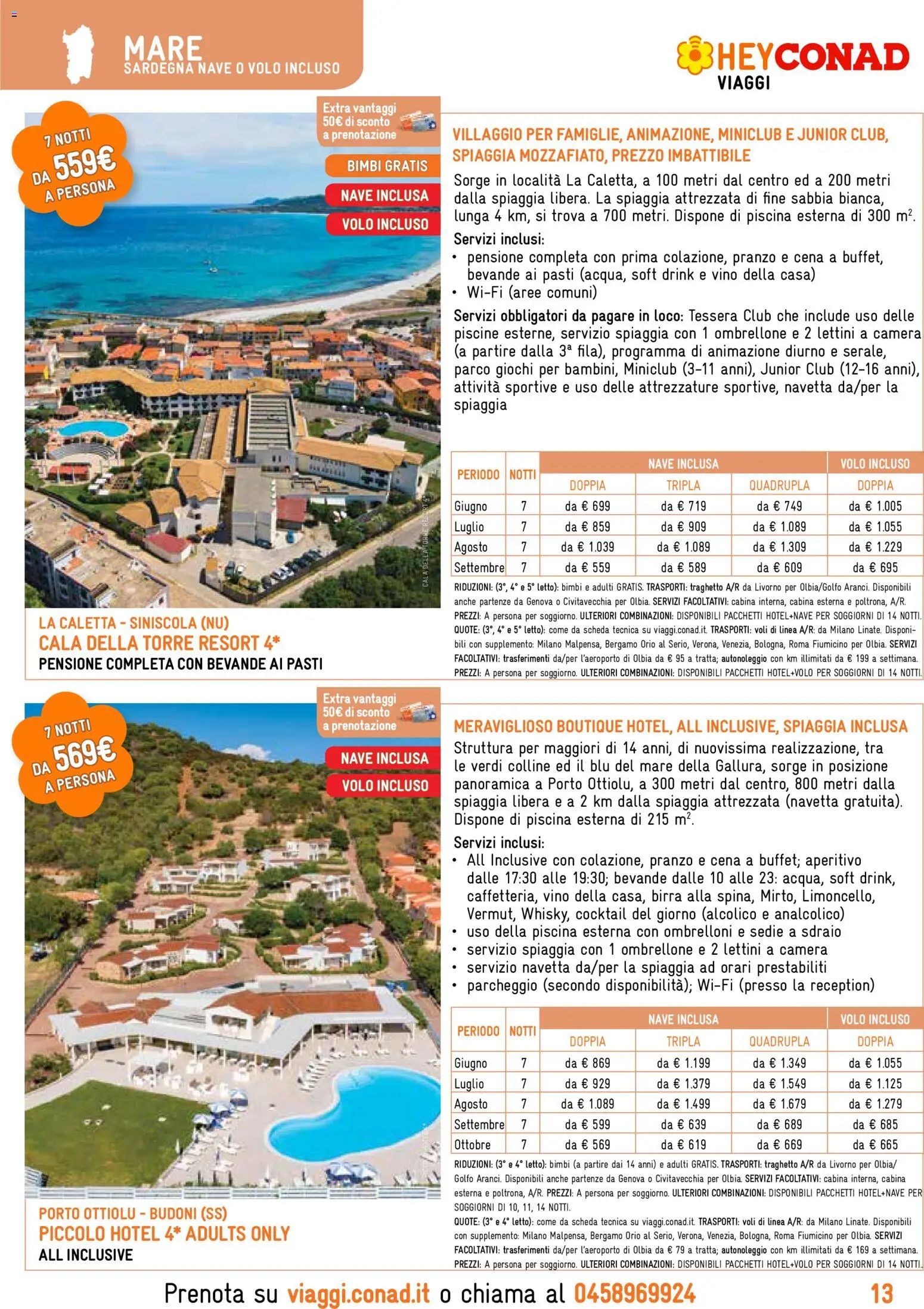 Volantino Conad del 01.06.2026 | Pagina: 13 | Prodotti: Birra, Sdraio, Ombrellone, Vino