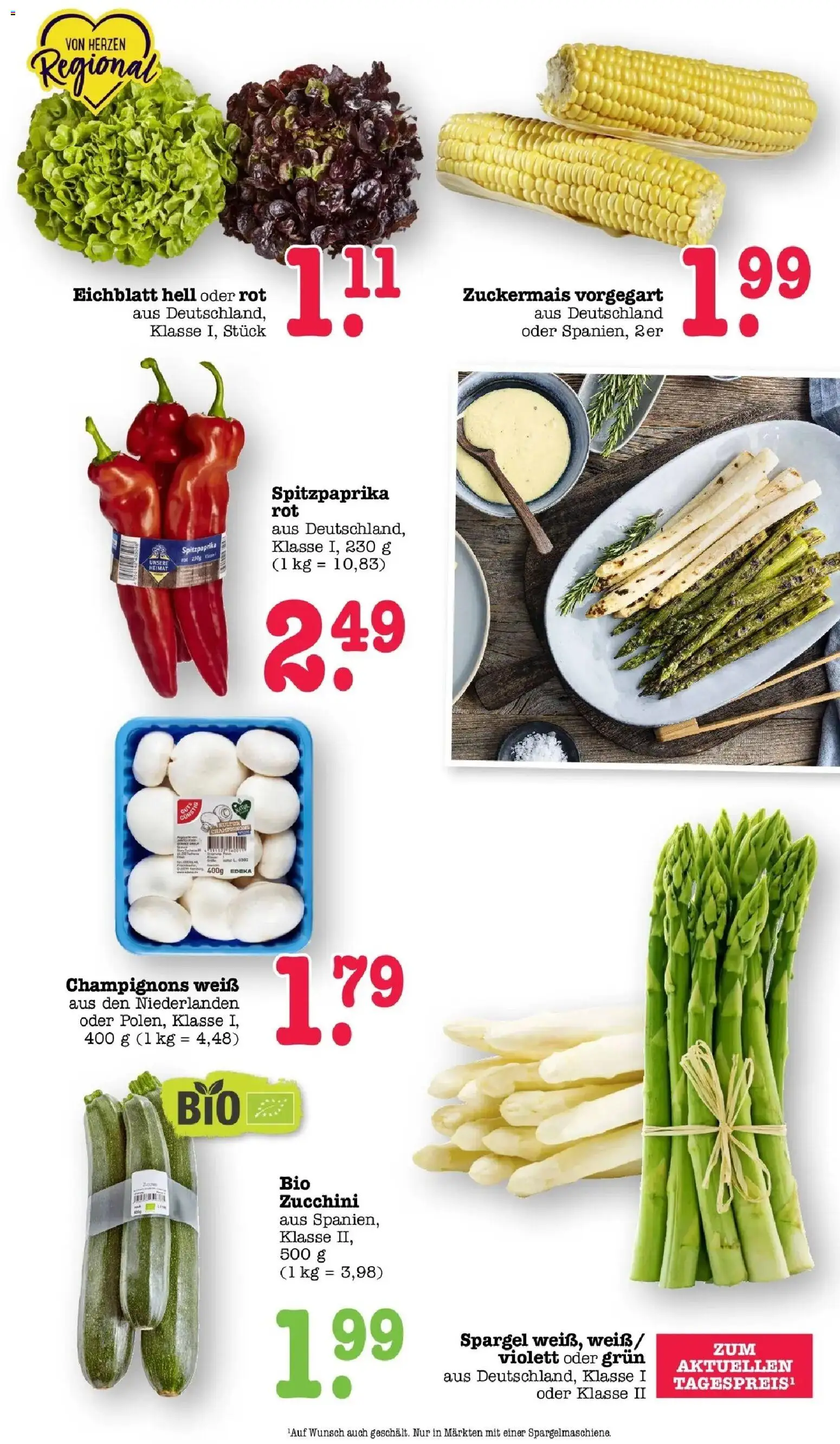 Edeka prospekt Offenbach	 – gültig ab 27.04.2026 | Seite: 41 | Produkte: Spargel, Champignons, Zucchini