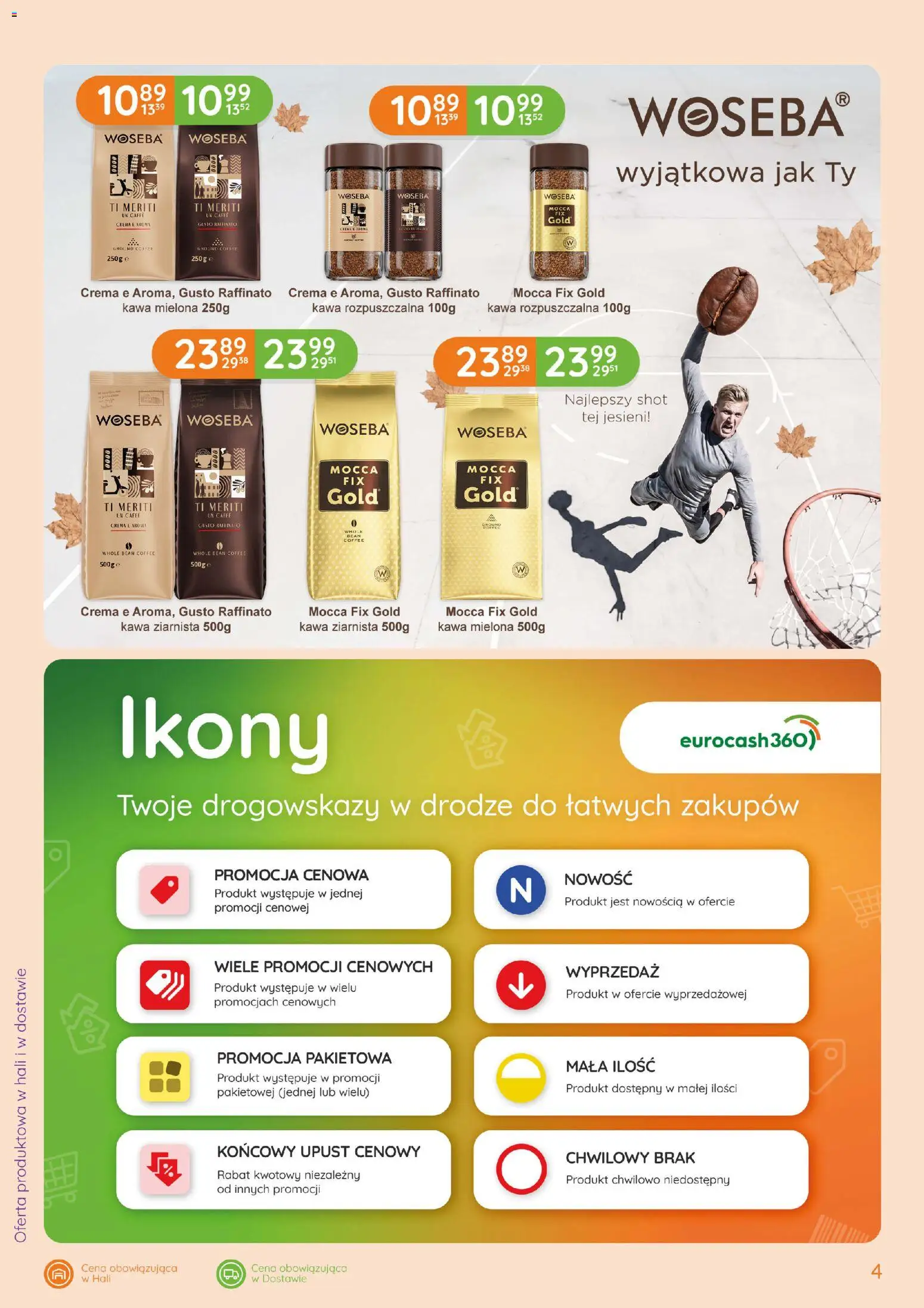 Eurocash gazetka - Katalog Święto Kawy od 24.09.2026 | Strona: 4 | Produkty: Kawa ziarnista, Kawa rozpuszczalna, Kawa, Kawa mielona