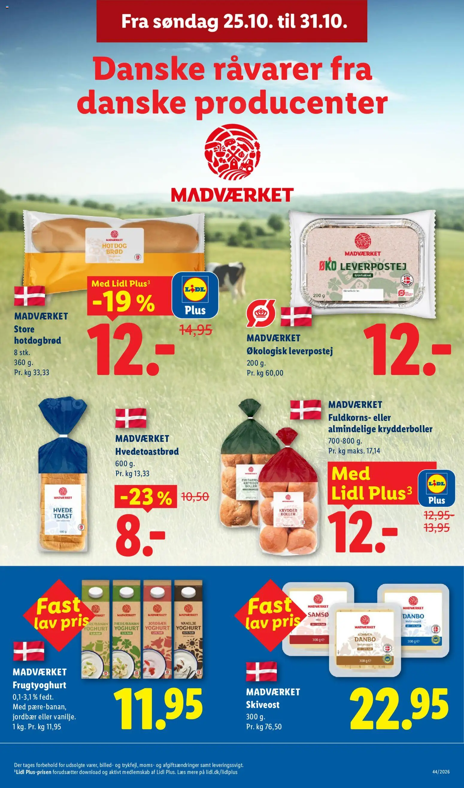 Lidl tilbudsavis – gyldig fra 25/10/2026 | Side: 20 | Produkter: Paté, Yoghurt, Krydderboller, Leverpostej