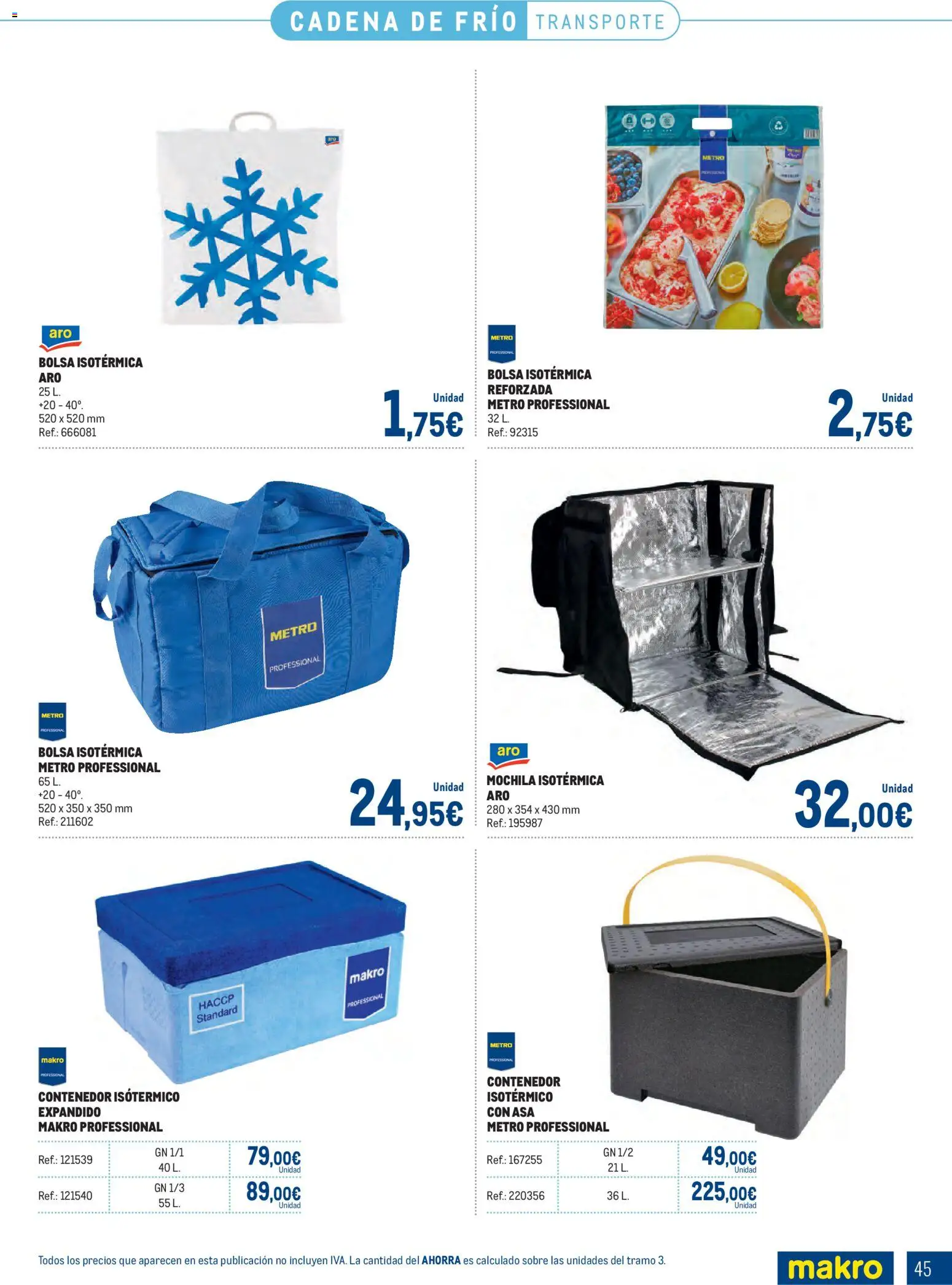 Makro Congelados Sur │ válido desde el 04.05.2026 | Página: 45 | Productos: Mochila, Bolsa