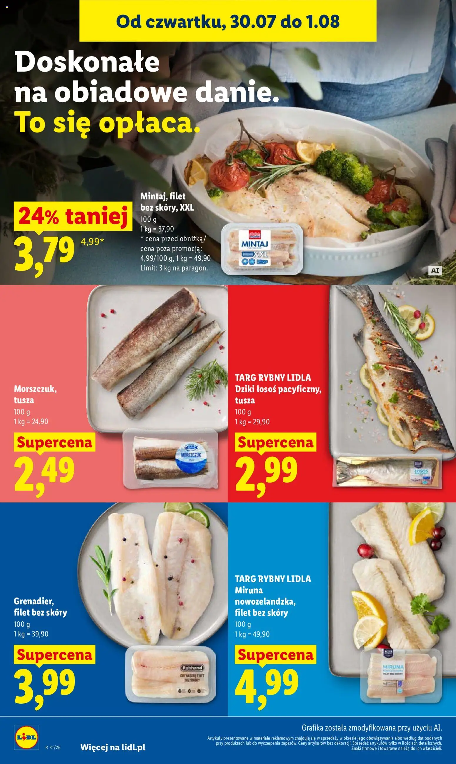 Lidl Polsko leták od 30.07.2026 | Strana: 66 | Produkty: Losos, Filet