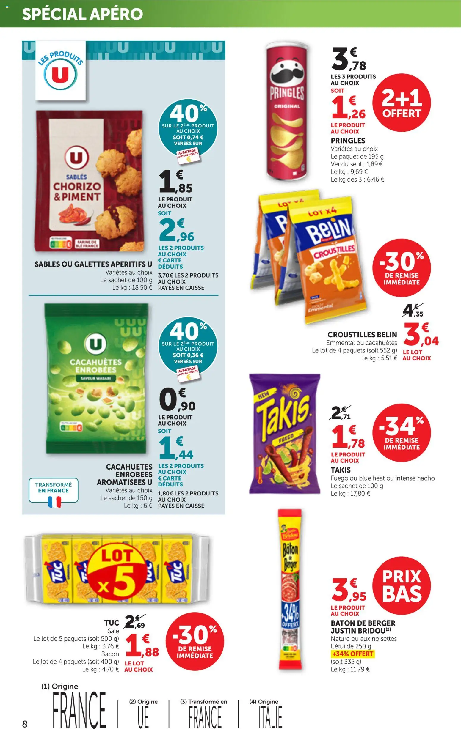 {H1} | Page: 8 | Produits: Noisettes, Farine, Piment, Wasabi