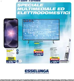Anteprima del volantino Esselunga S volantino Elettrodomestici valido a partire dal 27/08/2026