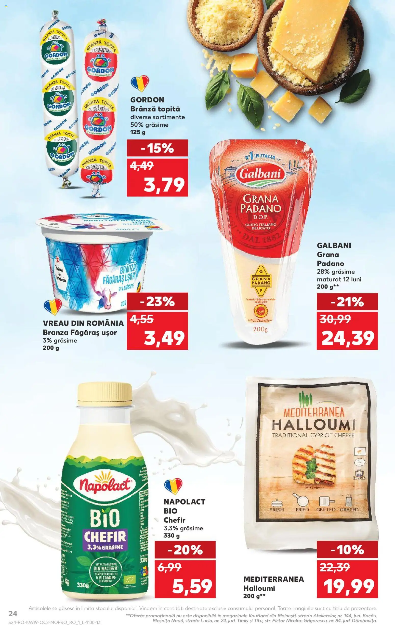 Noul catalog Kaufland – valabil de la 06.05.2026 | Pagină: 24 | Produse: Şerit ödül, Brânză, Kefir
