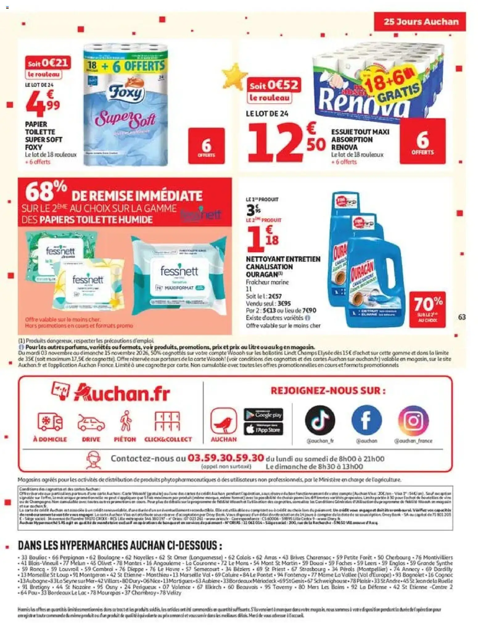 {H1} | Page: 63 | Produits: Papier toilette, Rouleau, Lindt