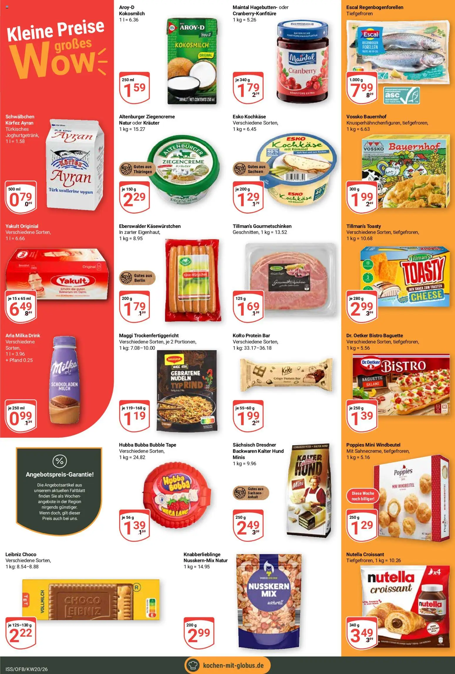 Globus Prospekt 	 – gültig ab 11.05.2026 | Seite: 8 | Produkte: Milka, Croissant, Salami, Nudeln