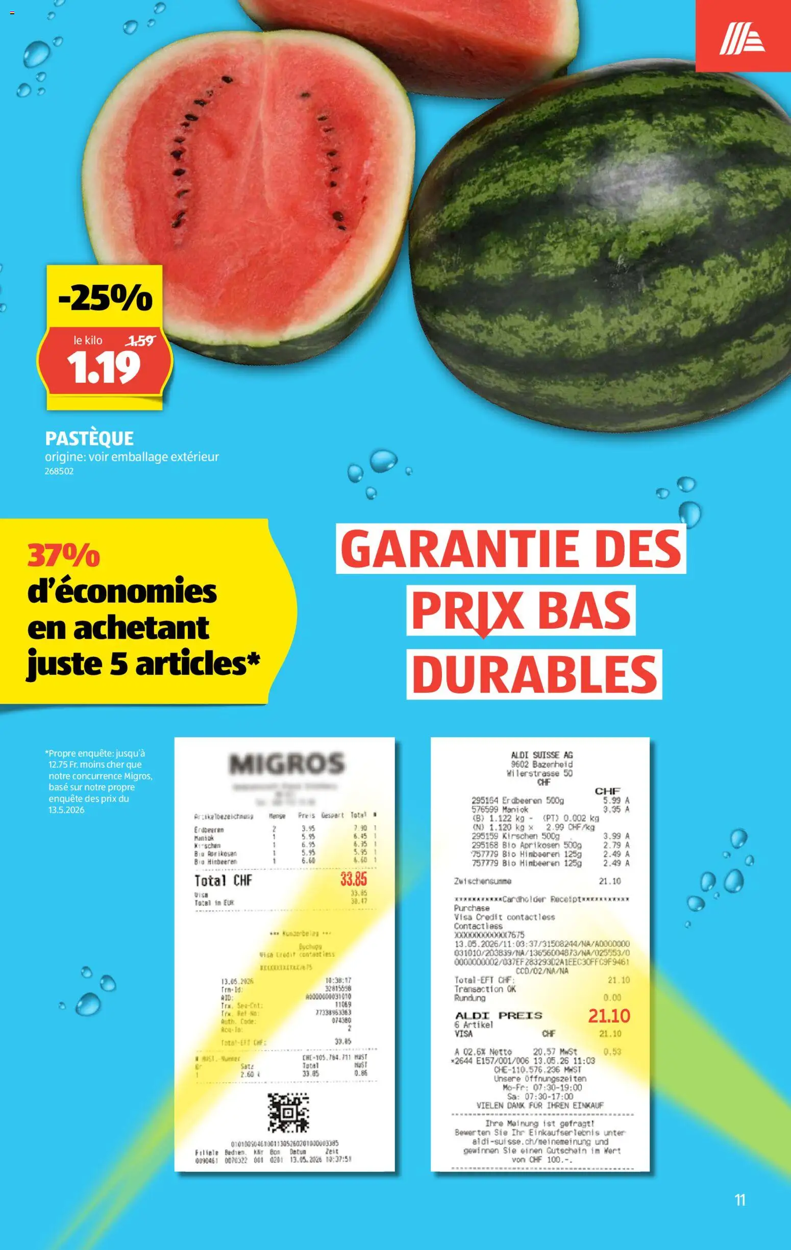Aldi aktionen FR – gültig ab 11.06.2026 | Seite: 13 | Produkte: Kirschen, Erdbeeren