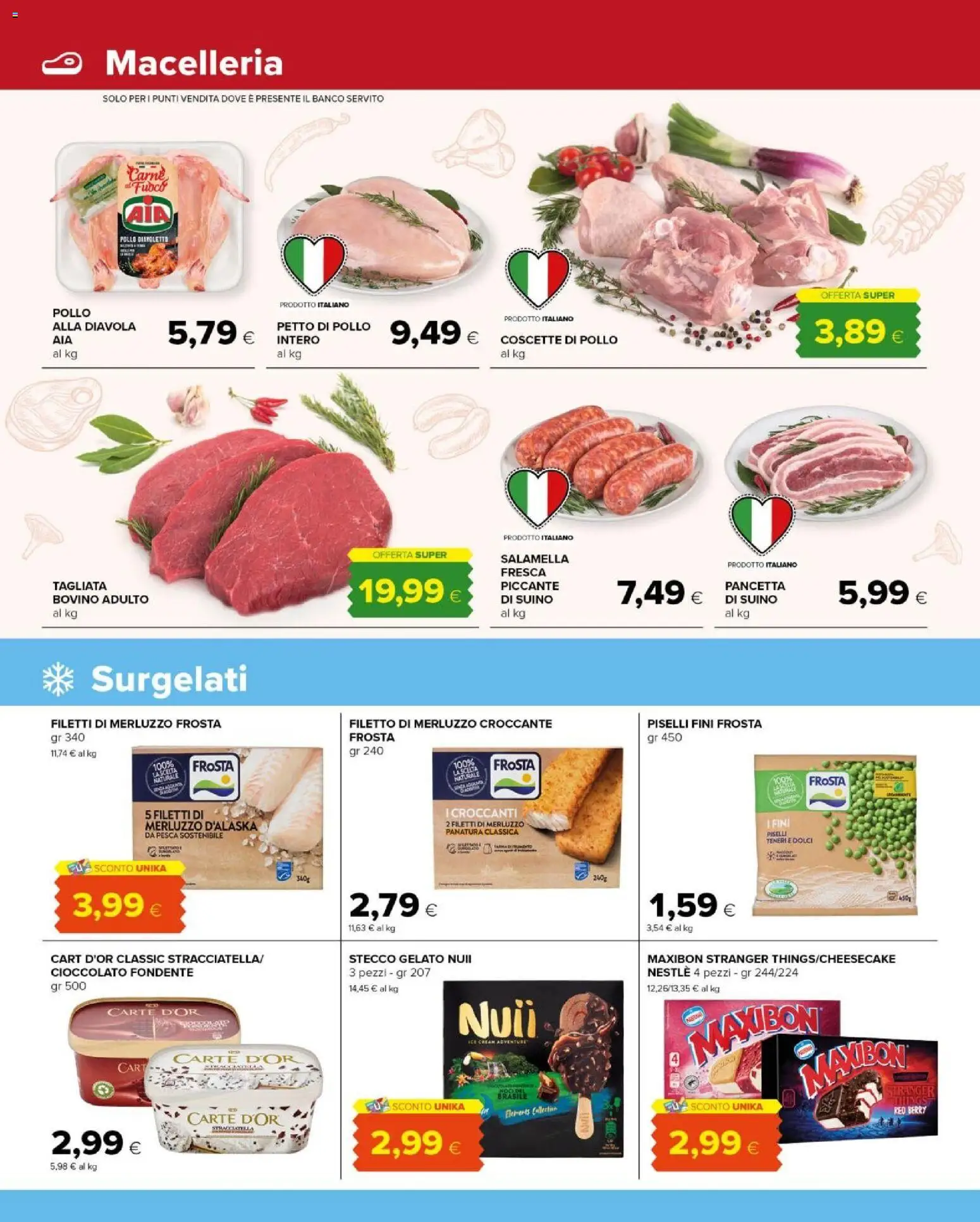 Volantino Tigre del 20.05.2026 | Pagina: 4 | Prodotti: Petto di Pollo, Cioccolato, Suino, Pesca