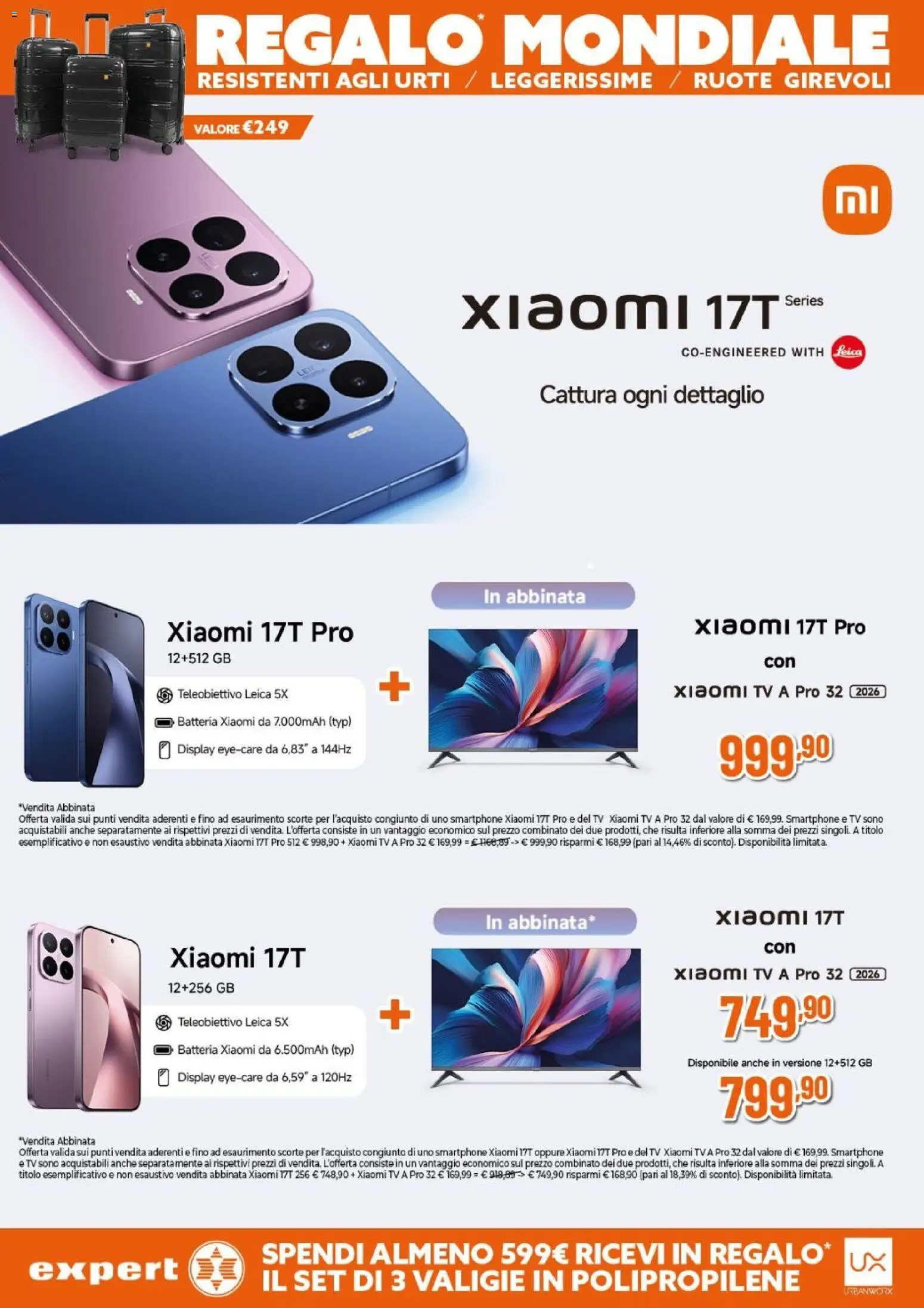 Volantino Expert del 04.06.2026 | Pagina: 16 | Prodotti: Xiaomi, Smartphone, TV, Batteria