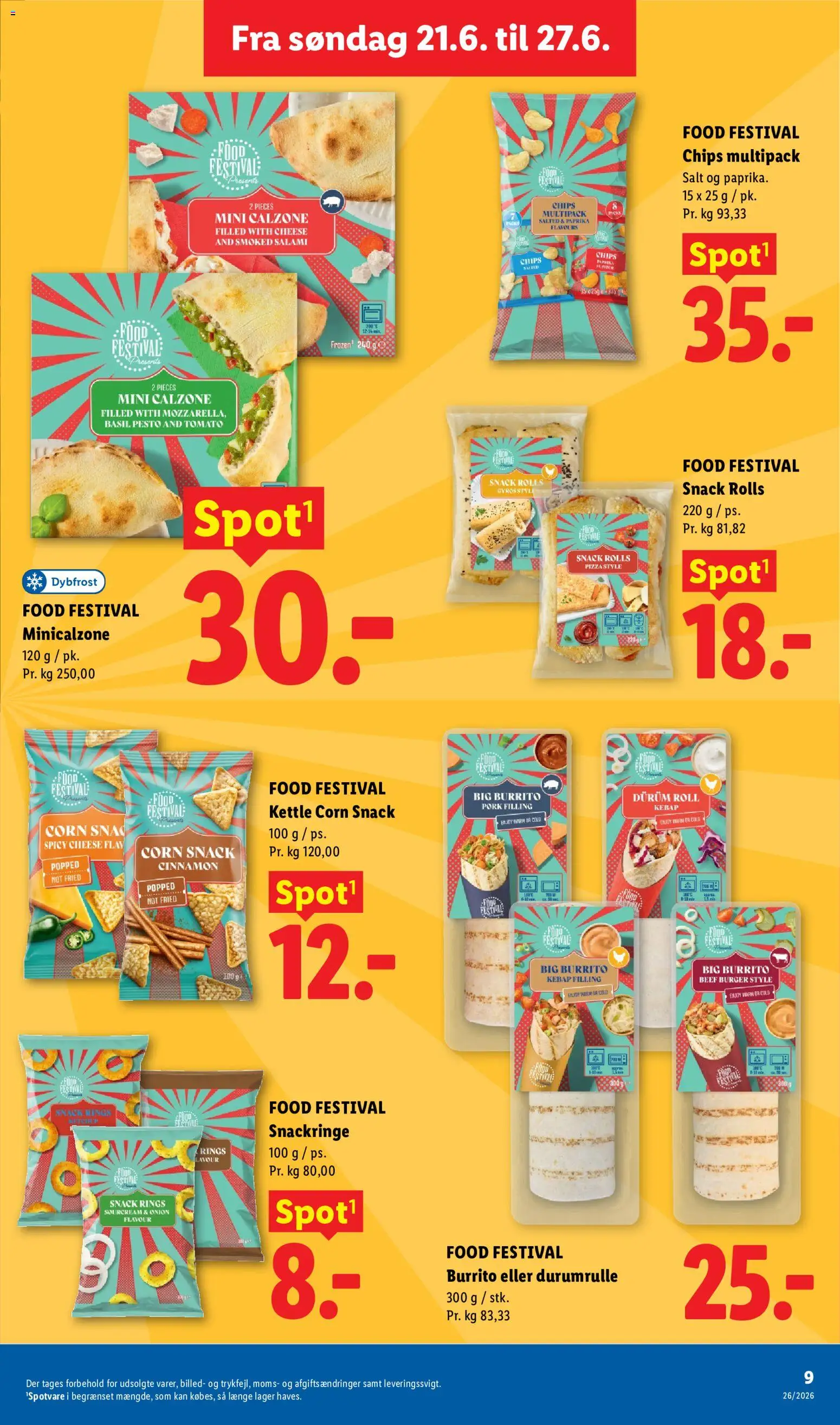Lidl tilbudsavis – gyldig fra 21/06/2026 | Side: 25 | Produkter: Pizza, Salt, Pesto, Søm
