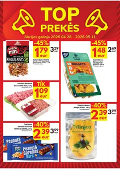 ČIA MARKET leidinys galioja nuo 28.04.2026 | Puslapis: 2 | Prekių: Vištienos, Kiaulienos, Šokoladinis batonėlis