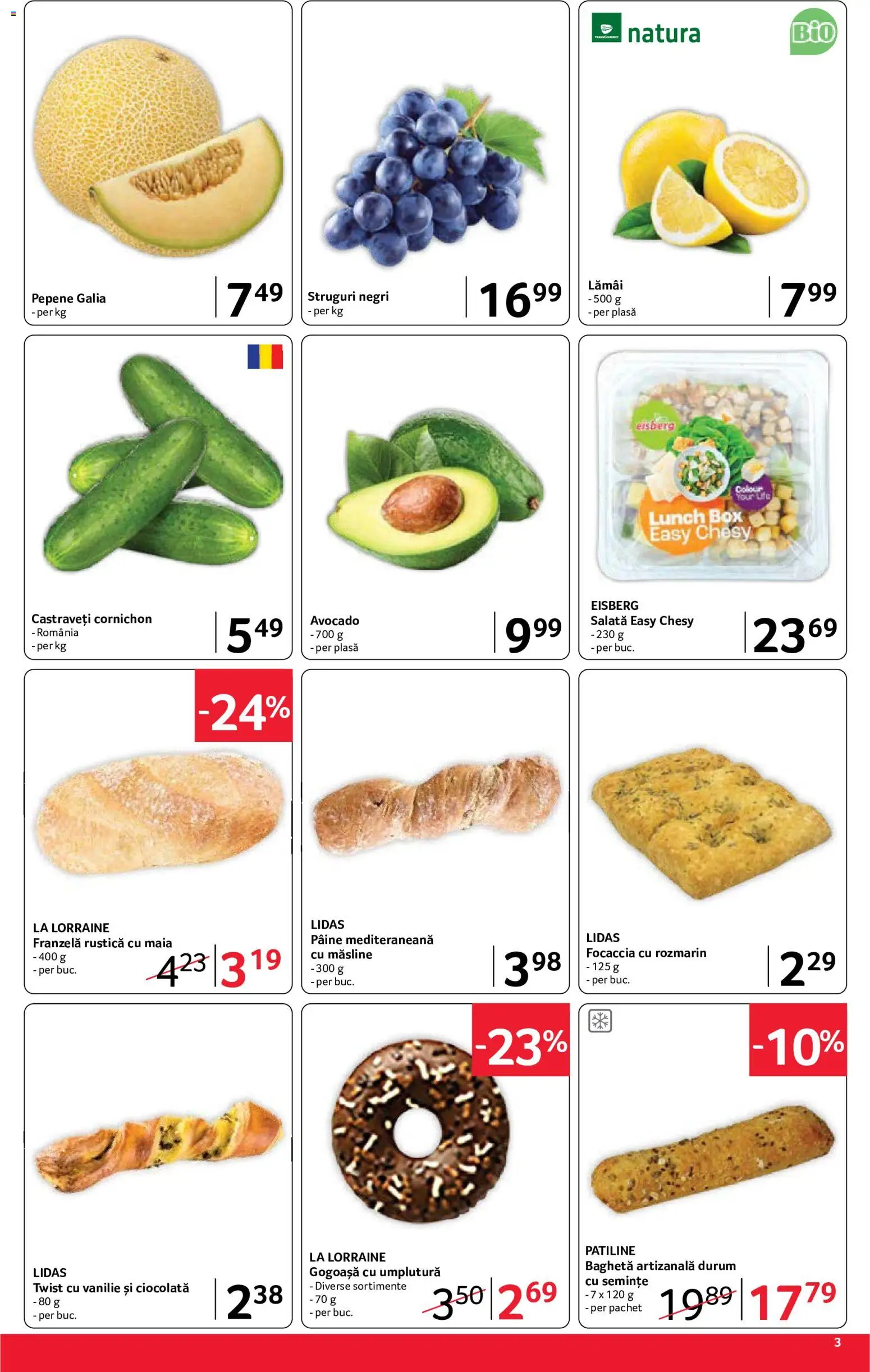 Noul catalog Selgros – valabil de la 12.06.2026 | Pagină: 3 | Produse: Divan, Castraveți, Salată, Avocado