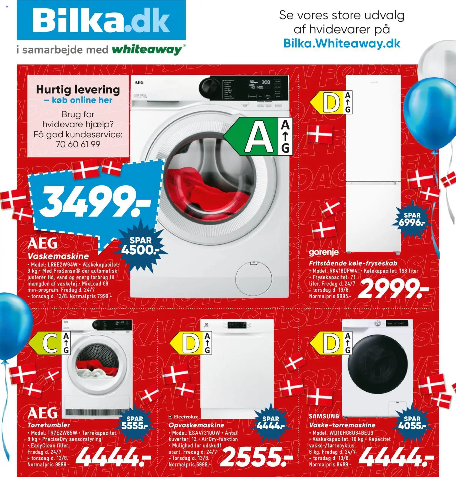 Bilka tilbudsavis – gyldig fra 24/07/2026 | Side: 23 | Produkter: Æg, Vaskemaskine, Tørretumbler, Opvaskemaskine