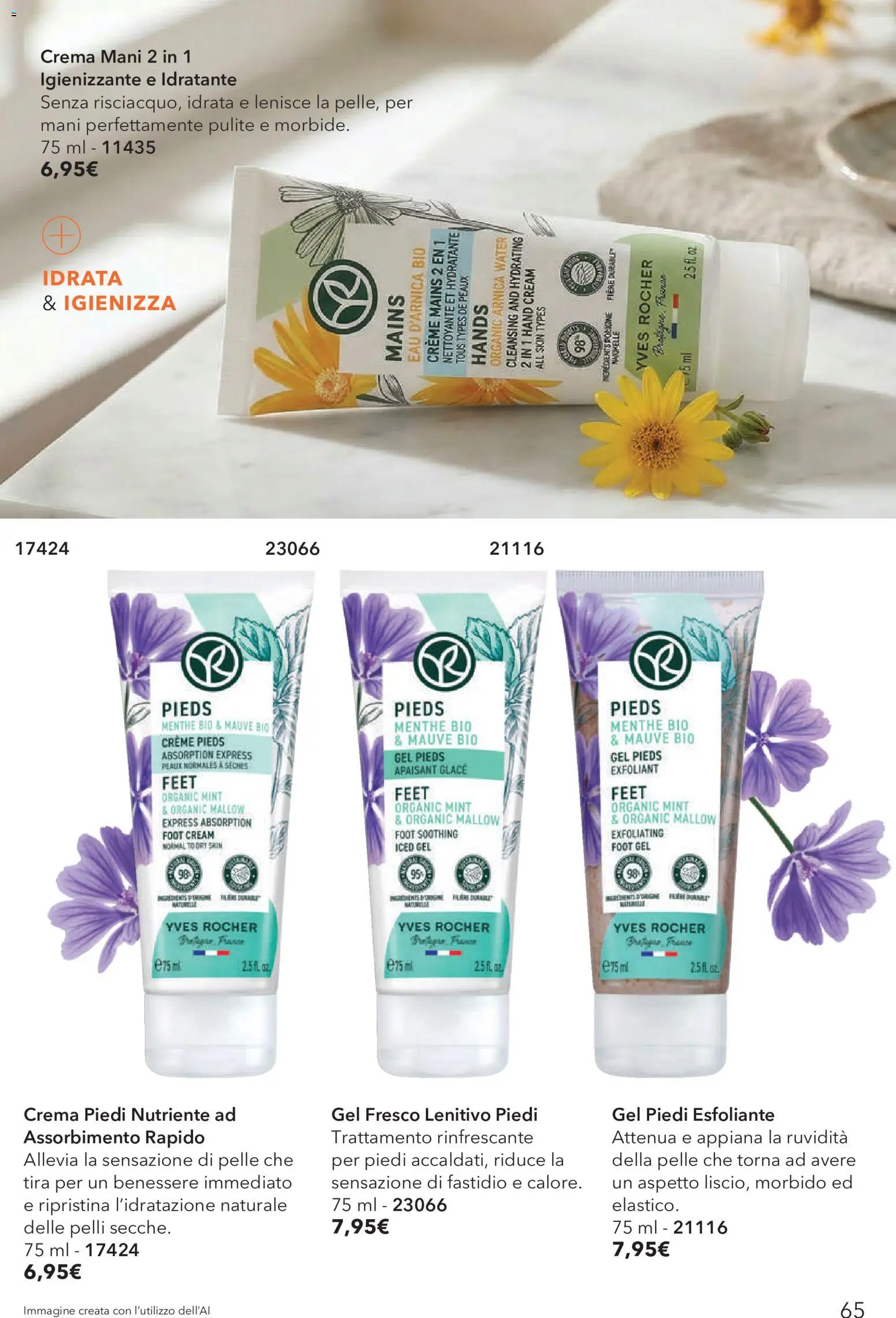 Volantino Yves Rocher del 04.06.2026 | Pagina: 65 | Prodotti: Crema, Crema piedi