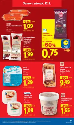 PILOS Svježi sir, Svježi sir, 500 g, 0.2% m.m. - Pregled kataloga iz trgovine Lidl, vrijedi od 11.05.2026 | Stranica: 17