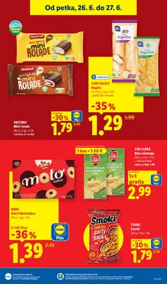 Lidl katalog akcije – veljaven od 24.06.2026 | Stran: 39 | Izdelki: Keksi, Kos, Kakav, Cokolada