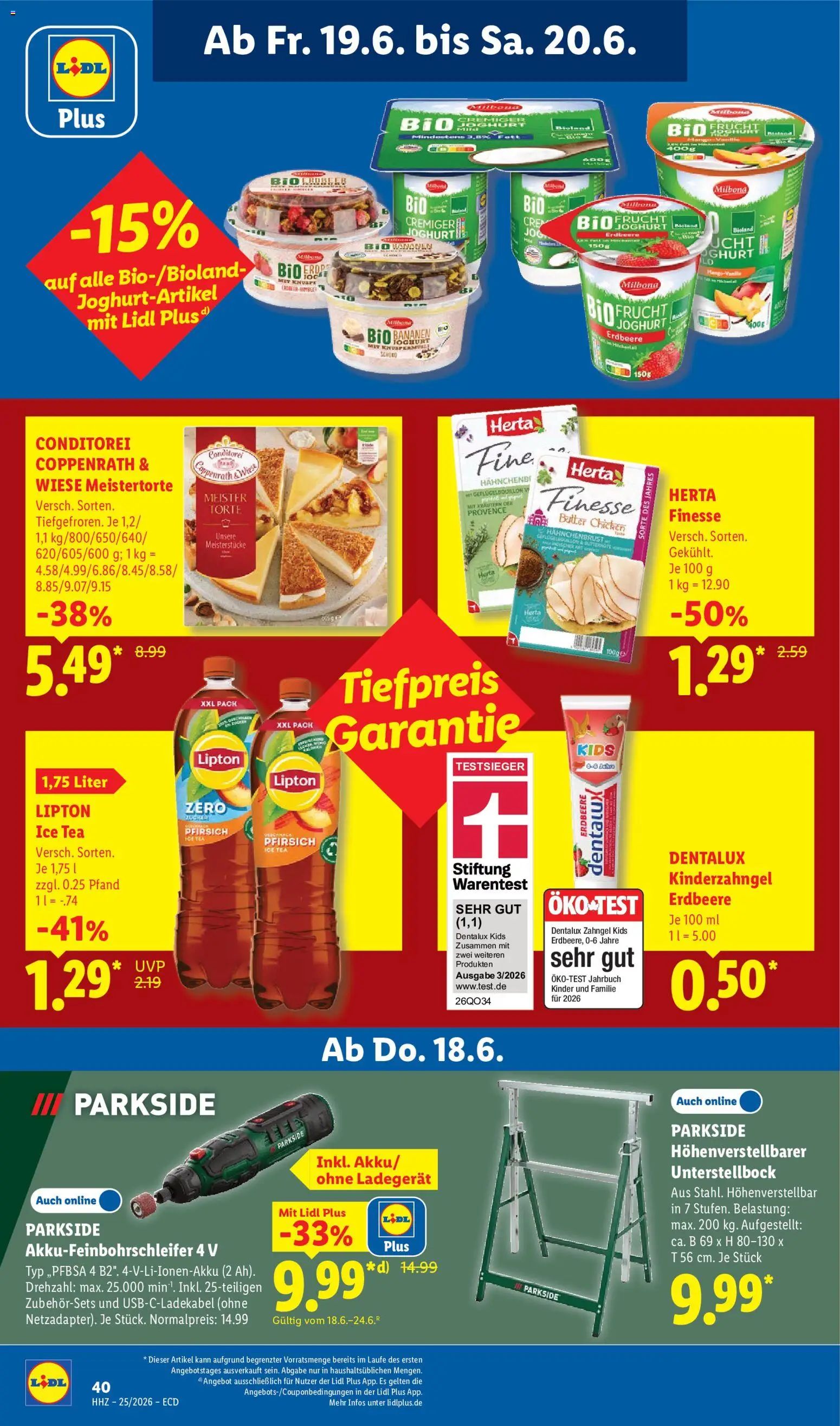 Lidl Prospekt – gültig ab 15.06.2026 | Seite: 64 | Produkte: Joghurt, Mango, Ladegerät, Hahnchenbrust