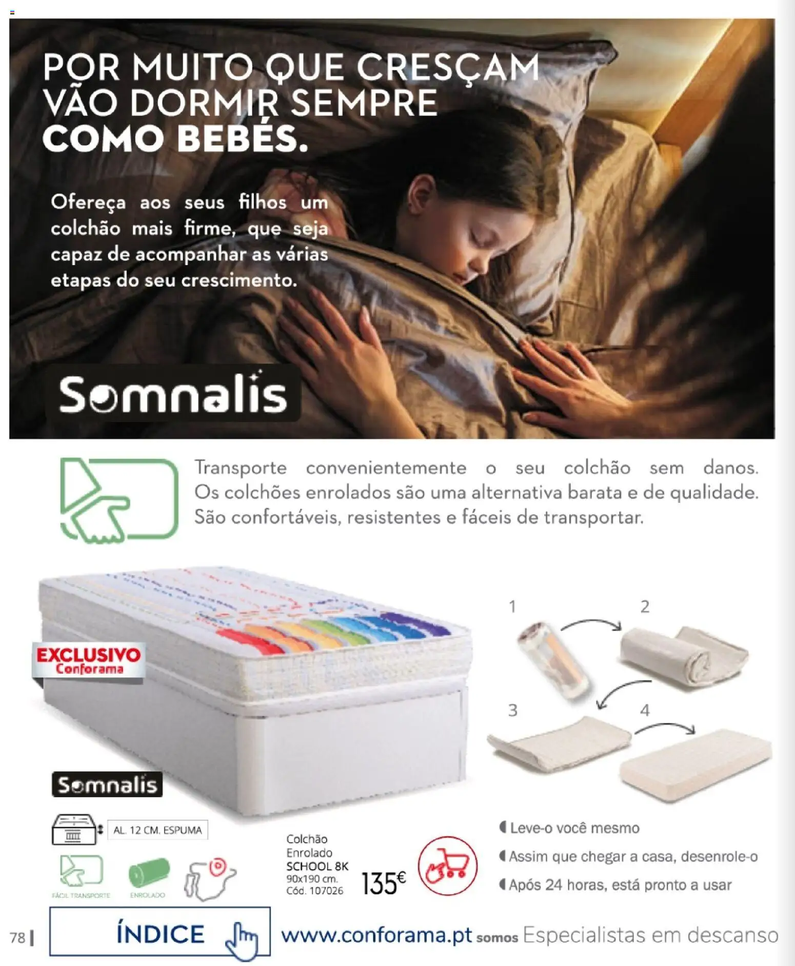Conforama Camitis │ válido de 06/08/2026 | Página: 78 | Produtos: Colchões, Colchão