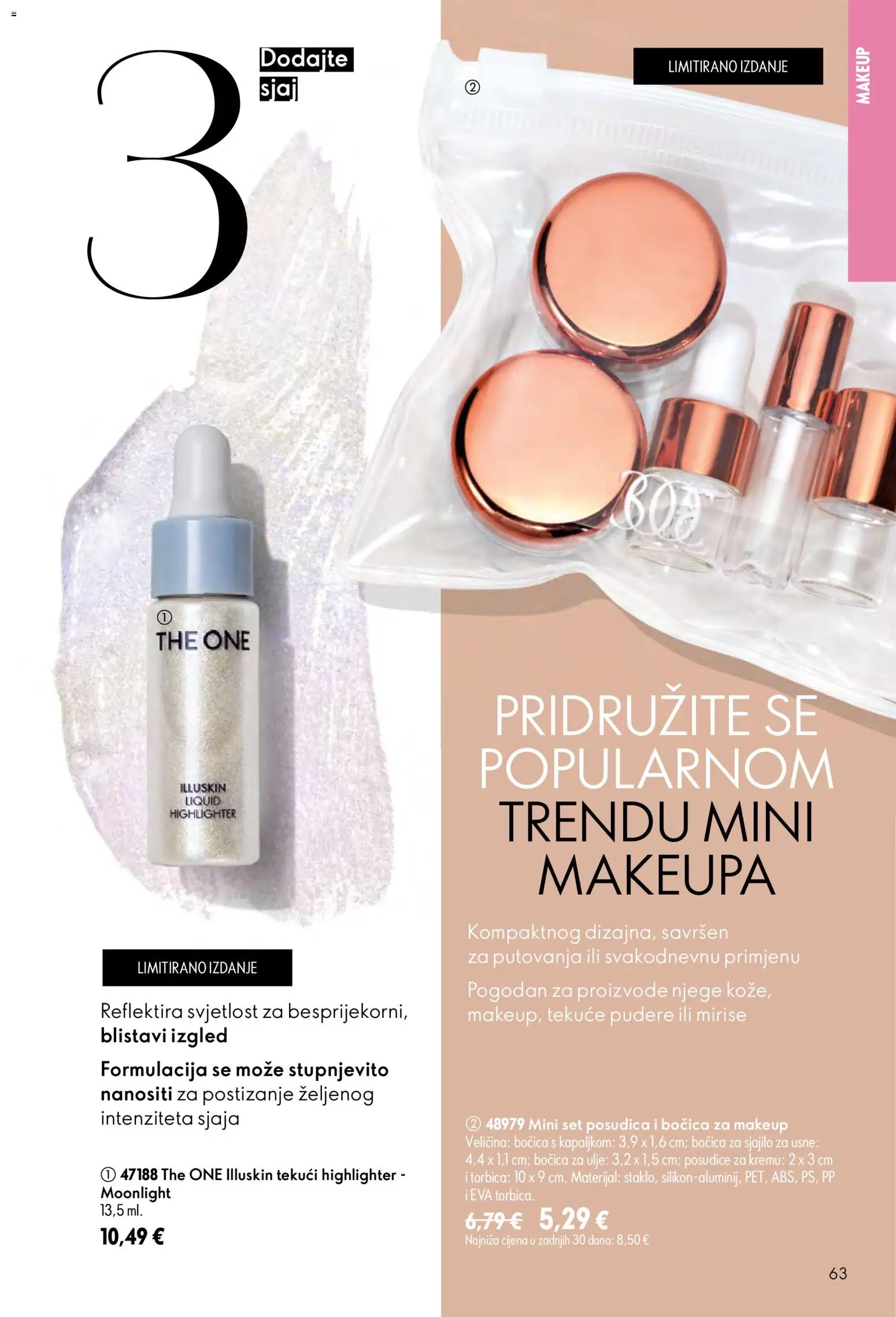 Oriflame katalog | vrijedi od 24.06.2026 | Stranica: 63 | Proizvodi: Sjajilo za usne, Ulje, Torbica