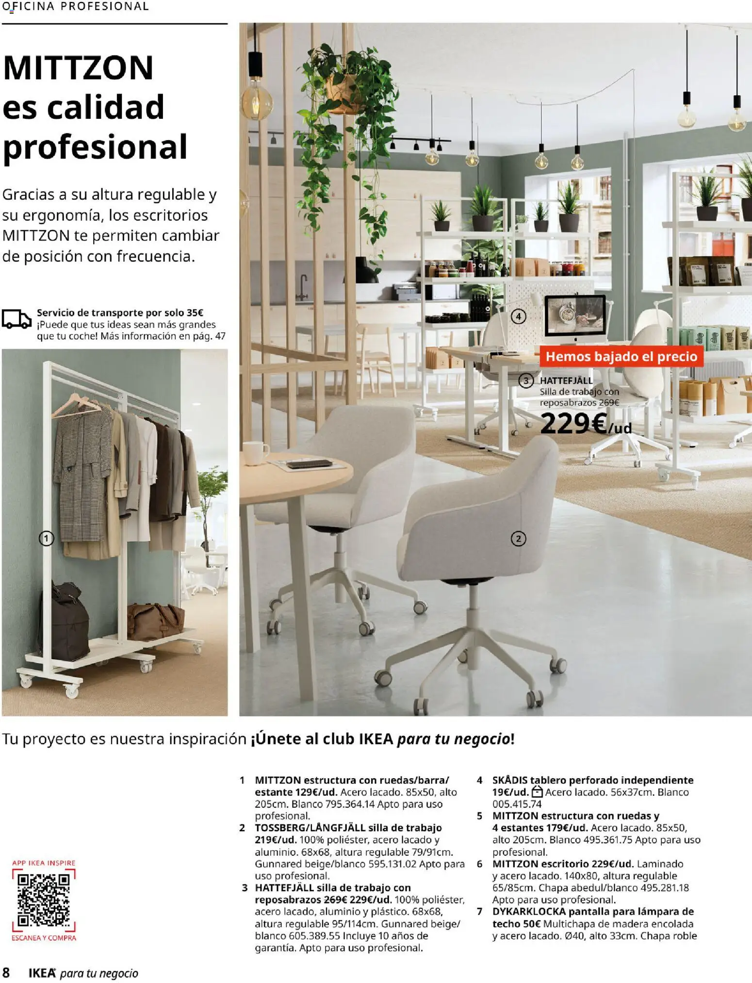Catálogo IKEA para tu negocio │ válido desde el 01/02/2026 | Página: 8 | Productos: Té, Estante, Silla, Lámpara