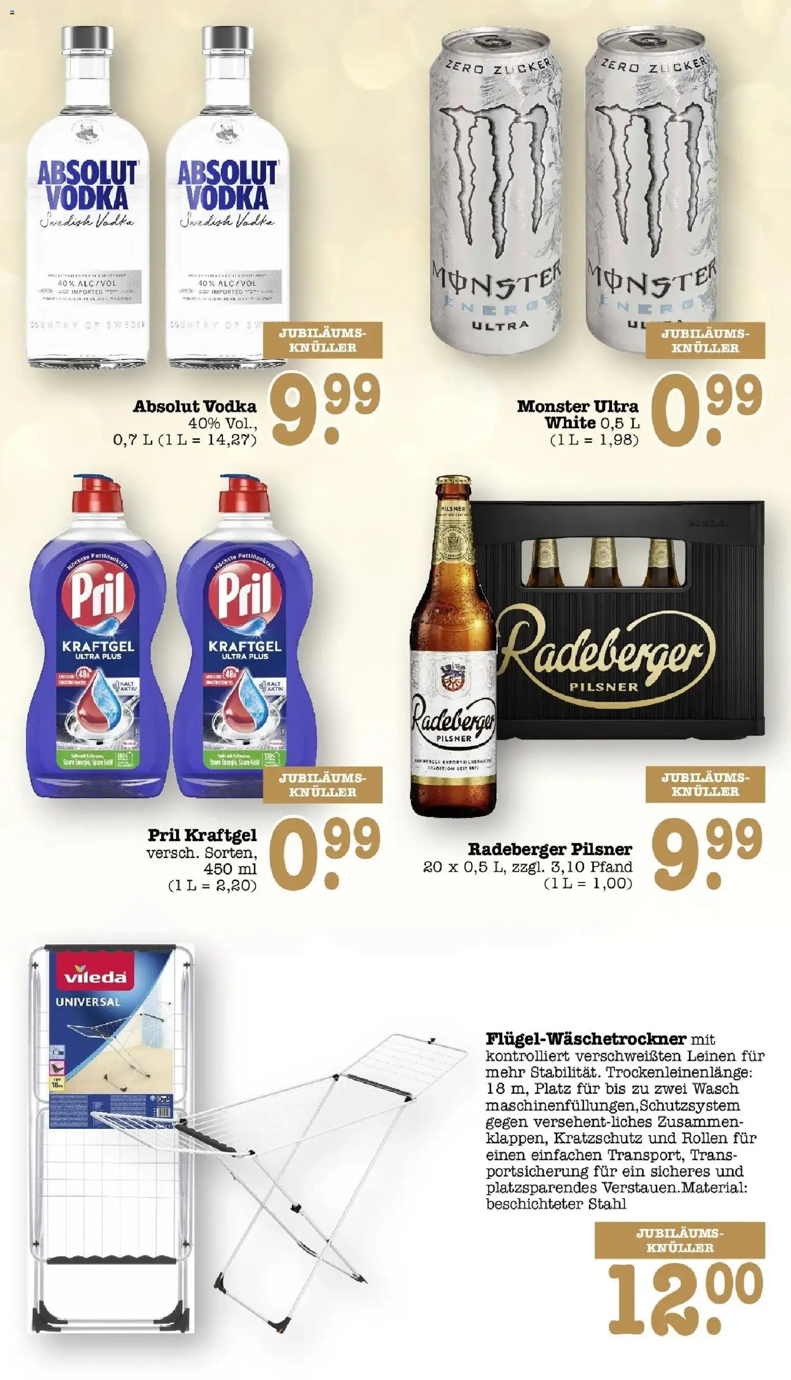 E center Prospekt Frankfurt-Sachsenhausen (ab 12.10.2026) zum Blättern | Seite: 5 | Produkte: Pils, Monster, Zucker, Vodka