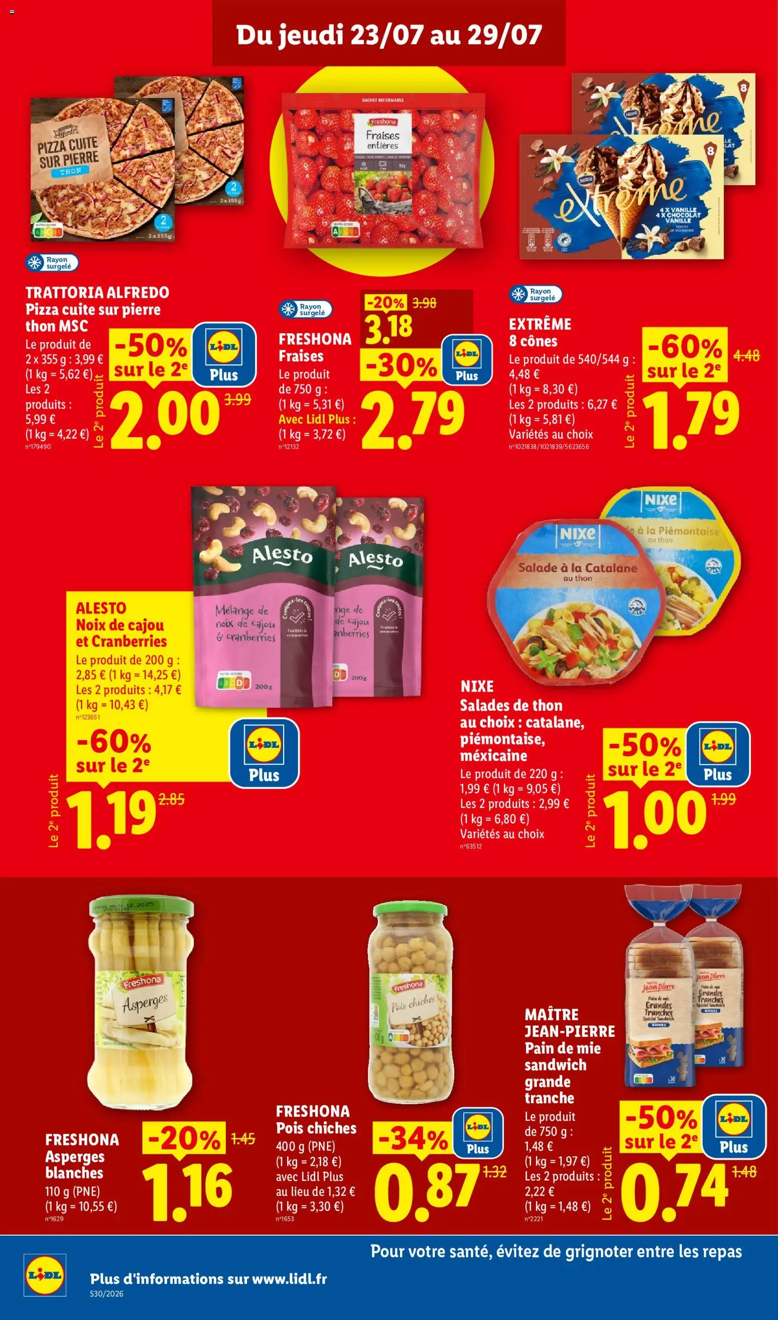 {H1} | Page: 14 | Produits: Noix de cajou, Sandwich, Jean, Pizza