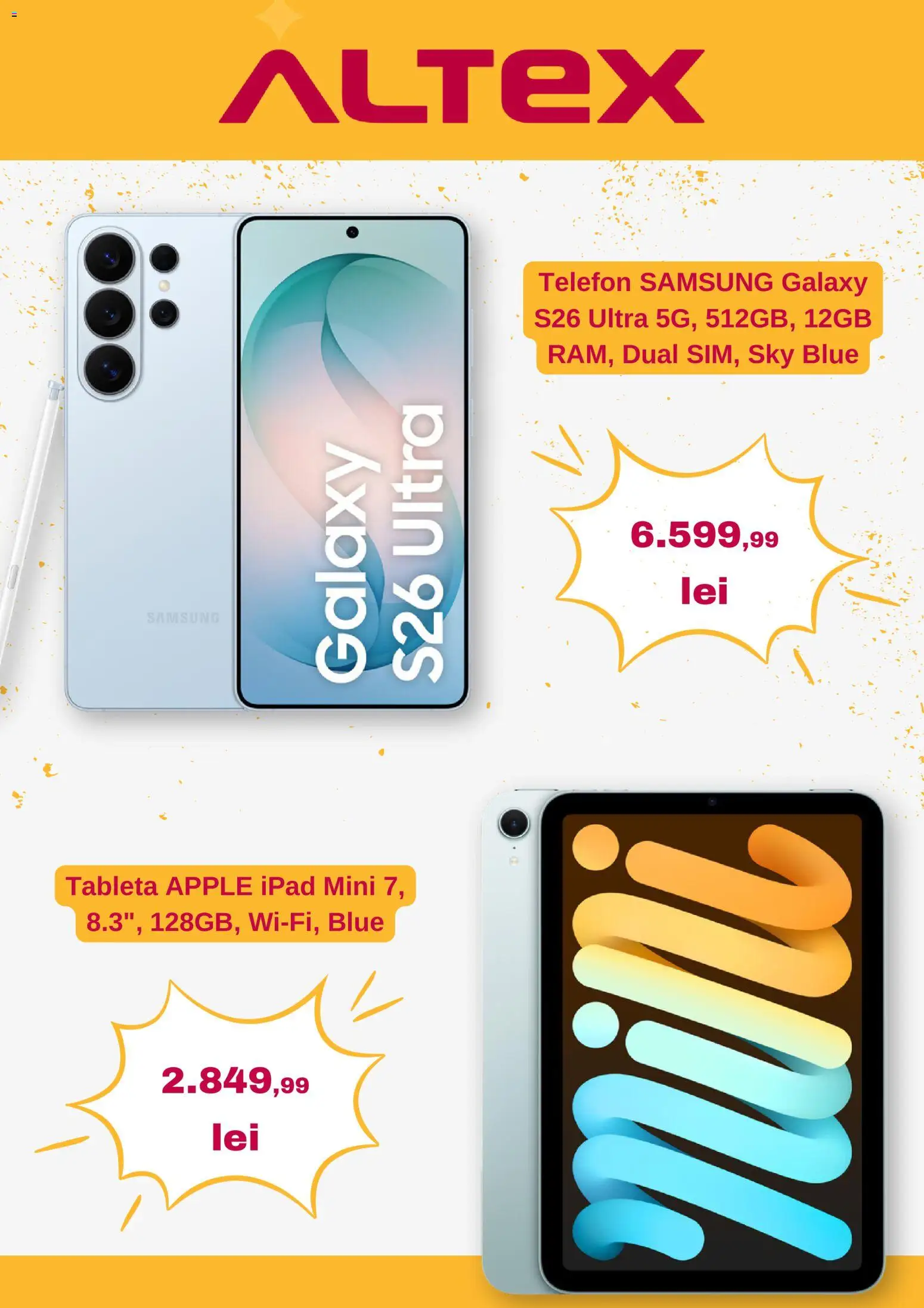 Noul catalog Altex – valabil de la 22.10.2026 | Pagină: 2 | Produse: Telefon, Tabletă, Apple