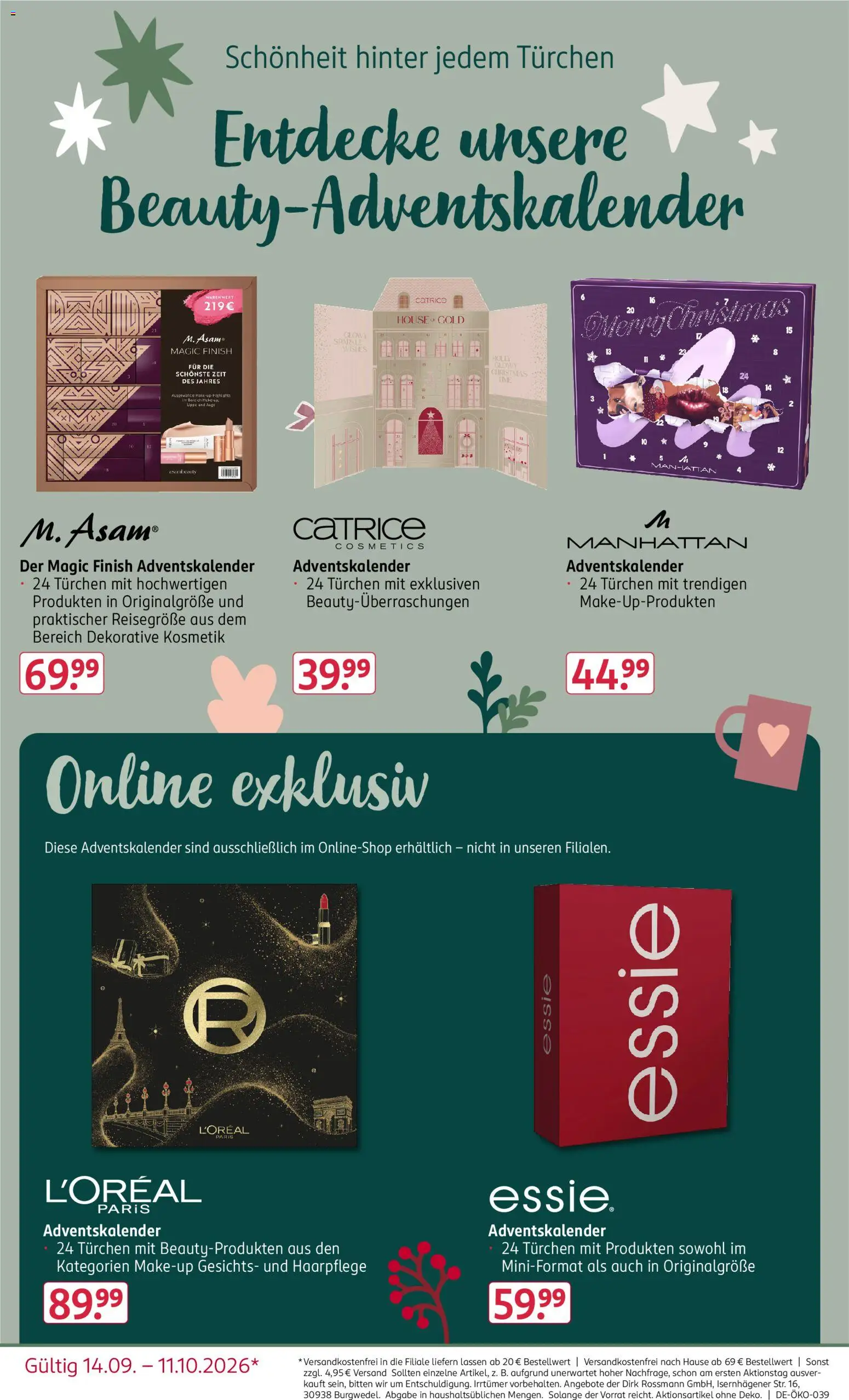 Rossmann Adventskalender – gültig ab 14.09.2026 | Seite: 2