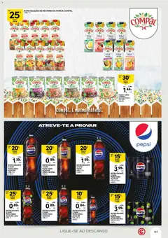 Pré-visualização REFRIGERANTE C/GÁS PEPSI ZERO AÇÚCAR, REFRIGERANTE C/GÁS PEPSI ZERO AÇÚCAR EMB.: 1,5 L válido de 21.04.2026 | Página: 41 | Produtos: Refrigerante, Açúcar, Soda