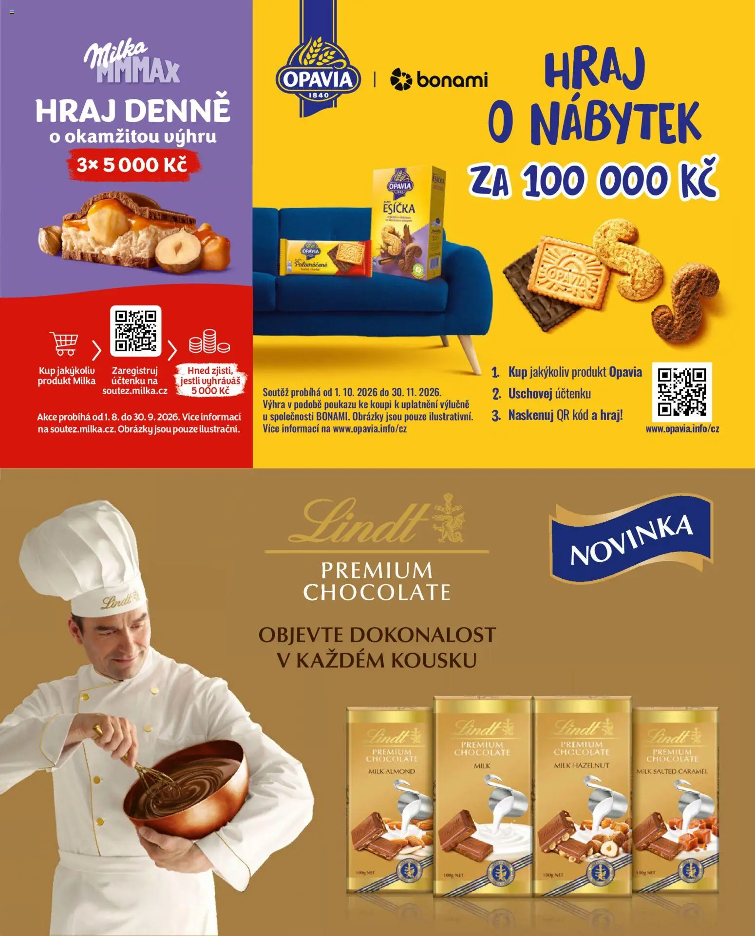 Billa leták - Gusto: Podzim 2026 od 01.09.2026 | Strana: 99 | Produkty: Lindt, Milka, Nábytek, Esíčka