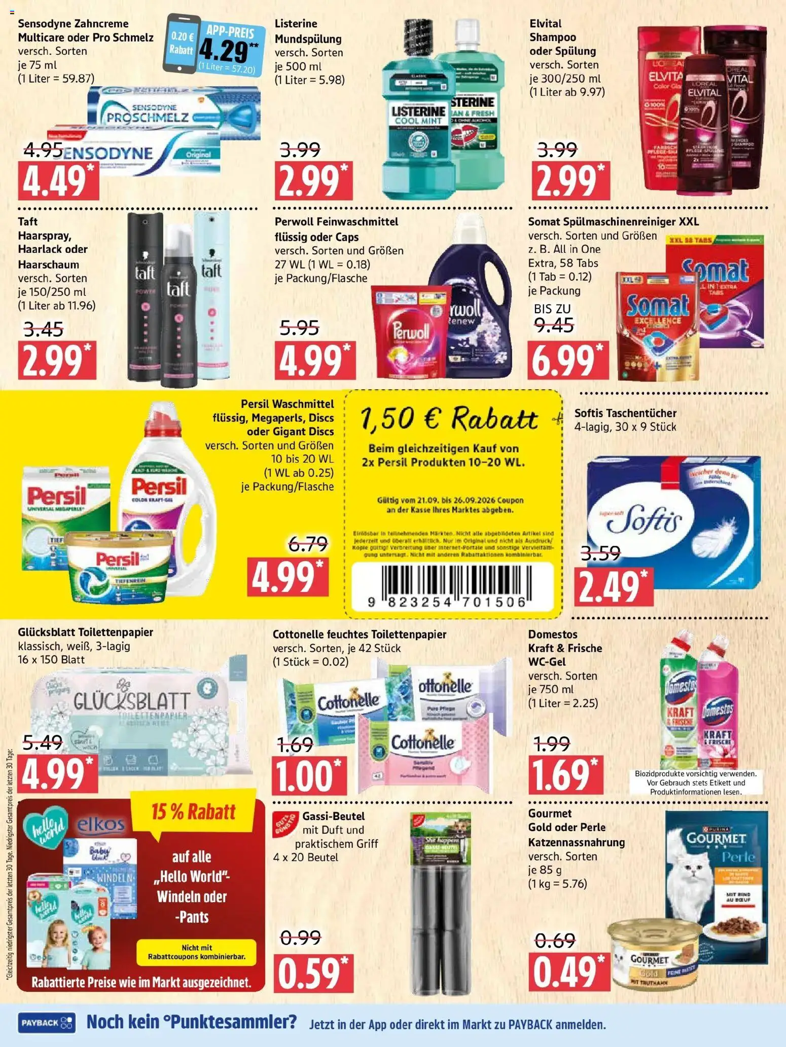 Marktkauf Prospekt Prenzlau (ab 21.09.2026) » Angebote online | Seite: 8 | Produkte: Duft, Listerine, Toilettenpapier, Feuchtes Toilettenpapier