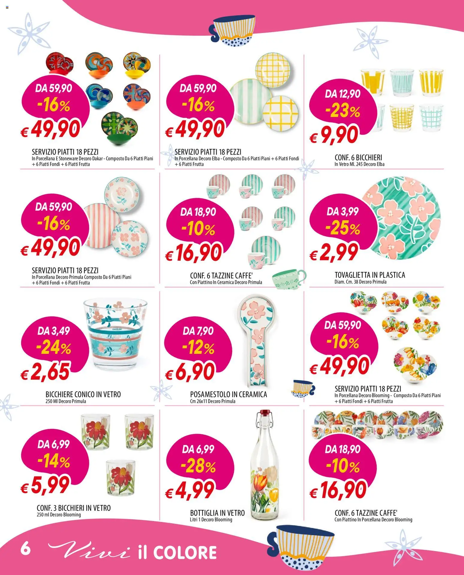 Volantino Galassia del 11.06.2026 | Pagina: 6 | Prodotti: Frutta, Bottiglia