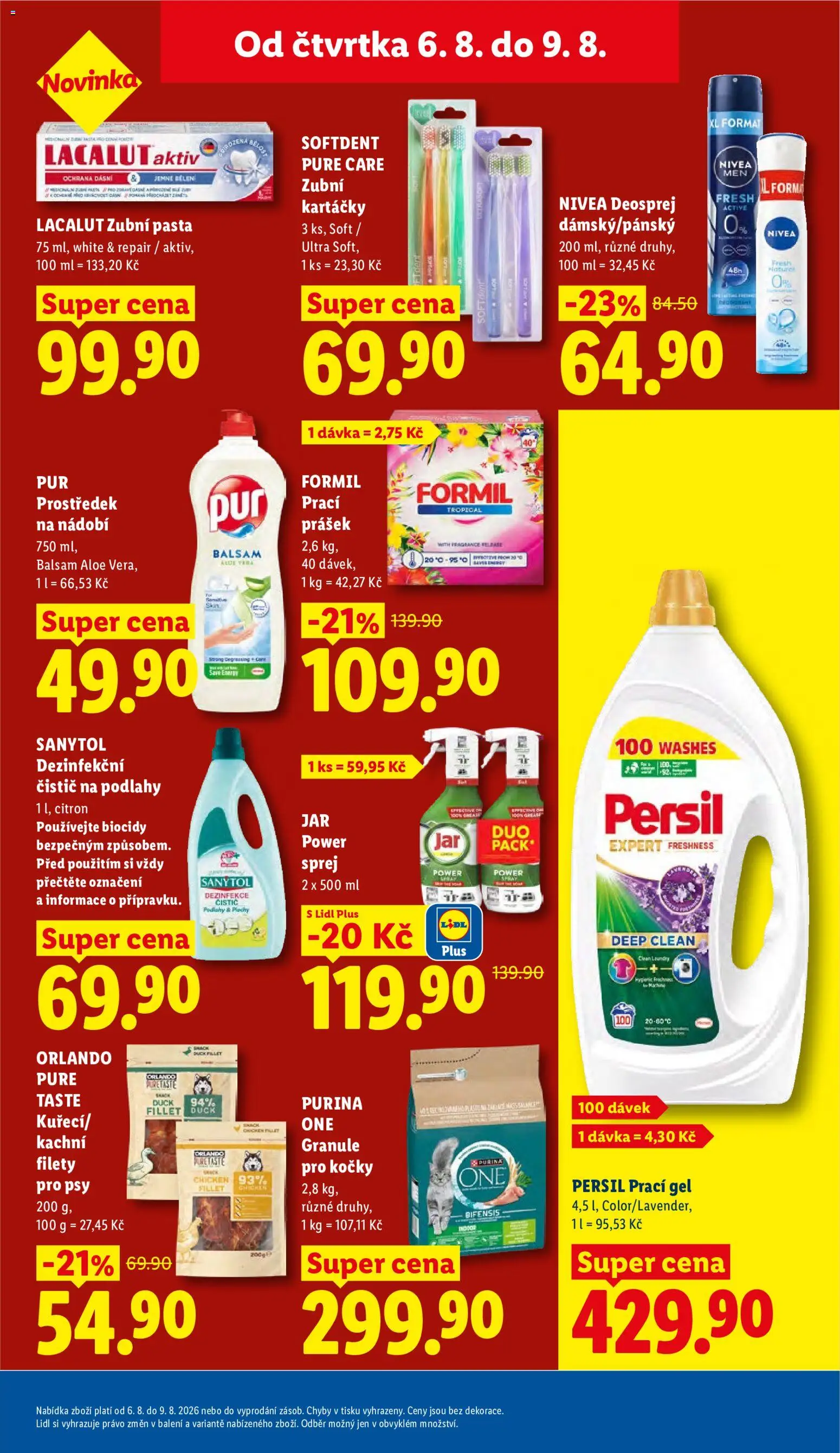 Lidl leták od 06.08.2026 | Strana: 27 | Produkty: Nivea, Nádobí, Purina one, Jar