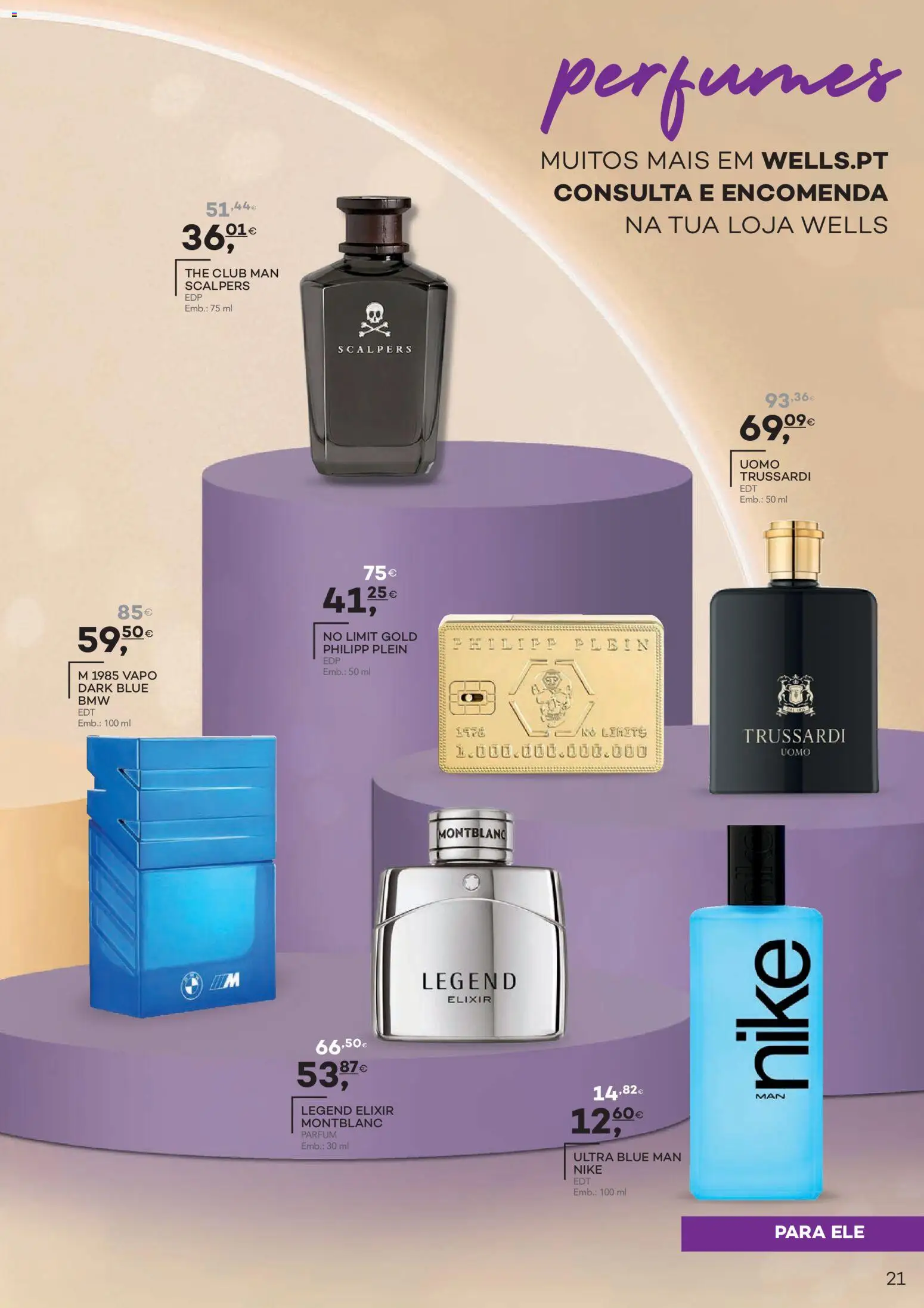 Well’s folheto │ válido de 29/09/2026 | Página: 21 | Produtos: Perfumes