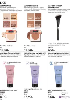 Avon Katalog - Pregled kataloga iz trgovine Avon, vrijedi od 01.05.2026 | Stranica: 58 | Proizvodi: Primer, Bronzer, Iluminator, Rumenilo