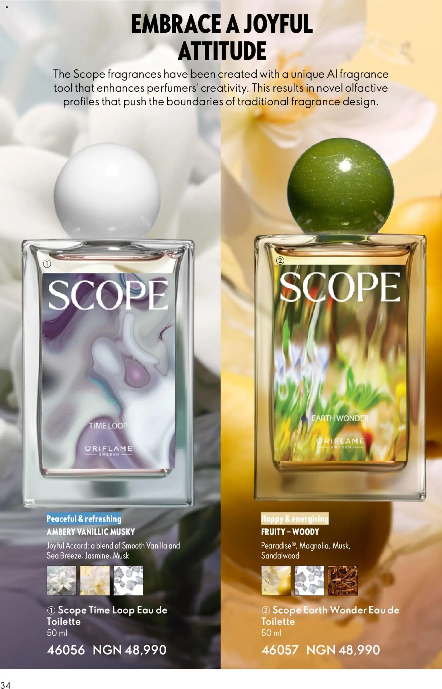 Oriflame Catalogue 2/2026 valid from 01.04.2026 | Page: 34 | Products: Zápich, Eau de toilette, Fragrance
