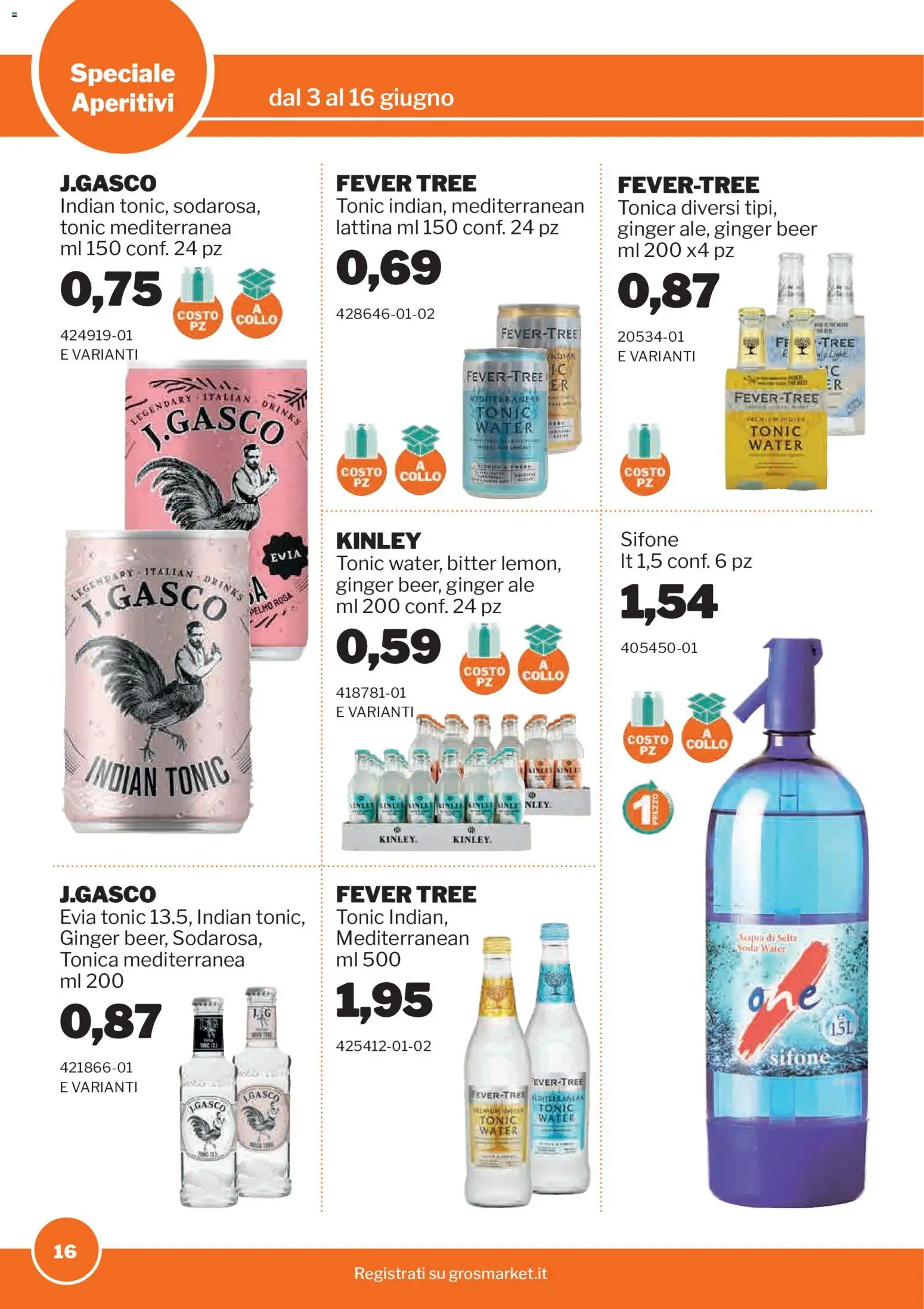 Volantino Sogegross del 03.06.2026 | Pagina: 16 | Prodotti: Acqua