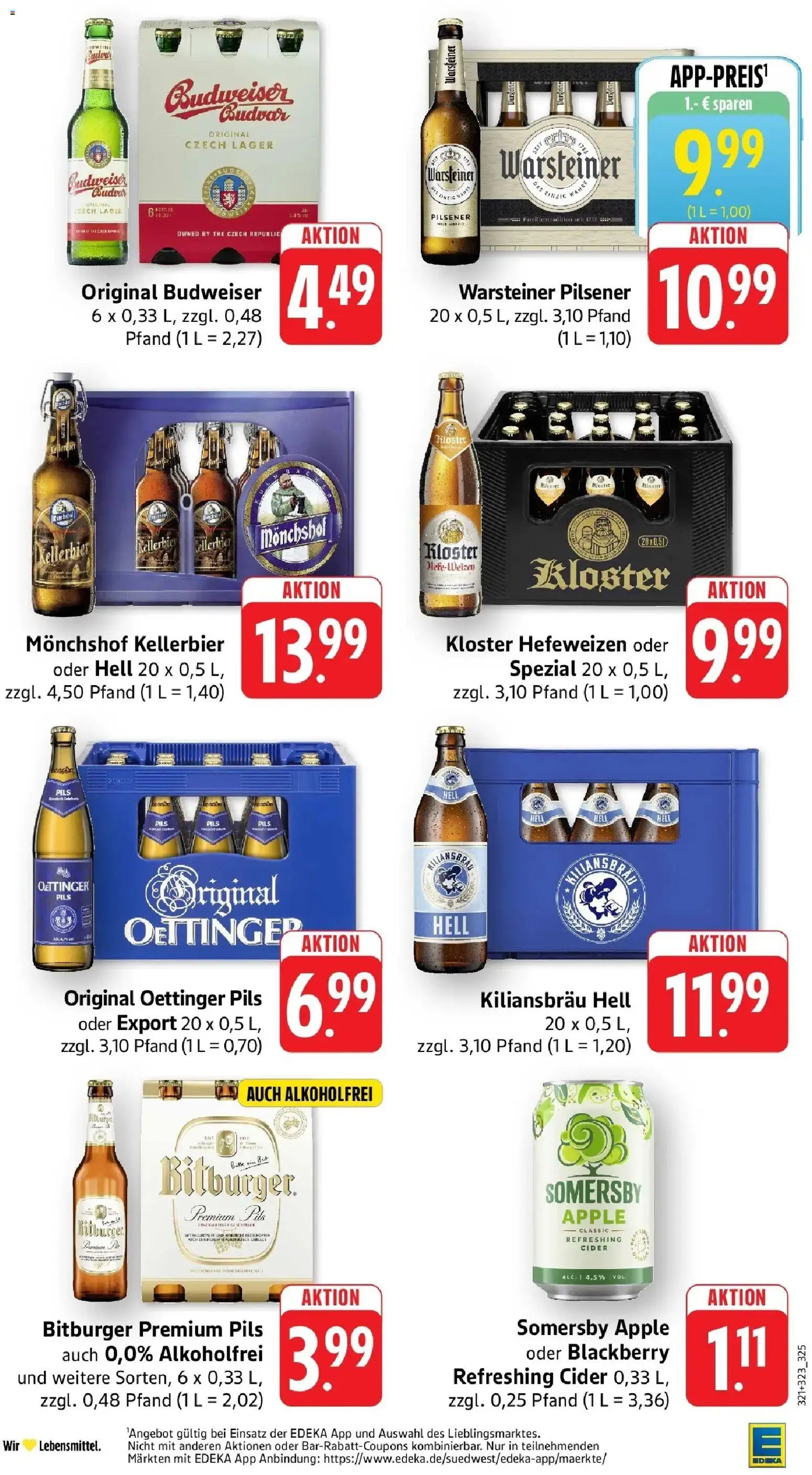 Edeka Prospekt Bad Kreuznach – gültig ab 27.07.2026 | Seite: 31 | Produkte: Oettinger, Apple, Warsteiner, Budweiser