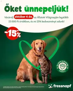 Fressnapf akciós újság - amely érvényes a következő dátumtól: 2026.10.04.