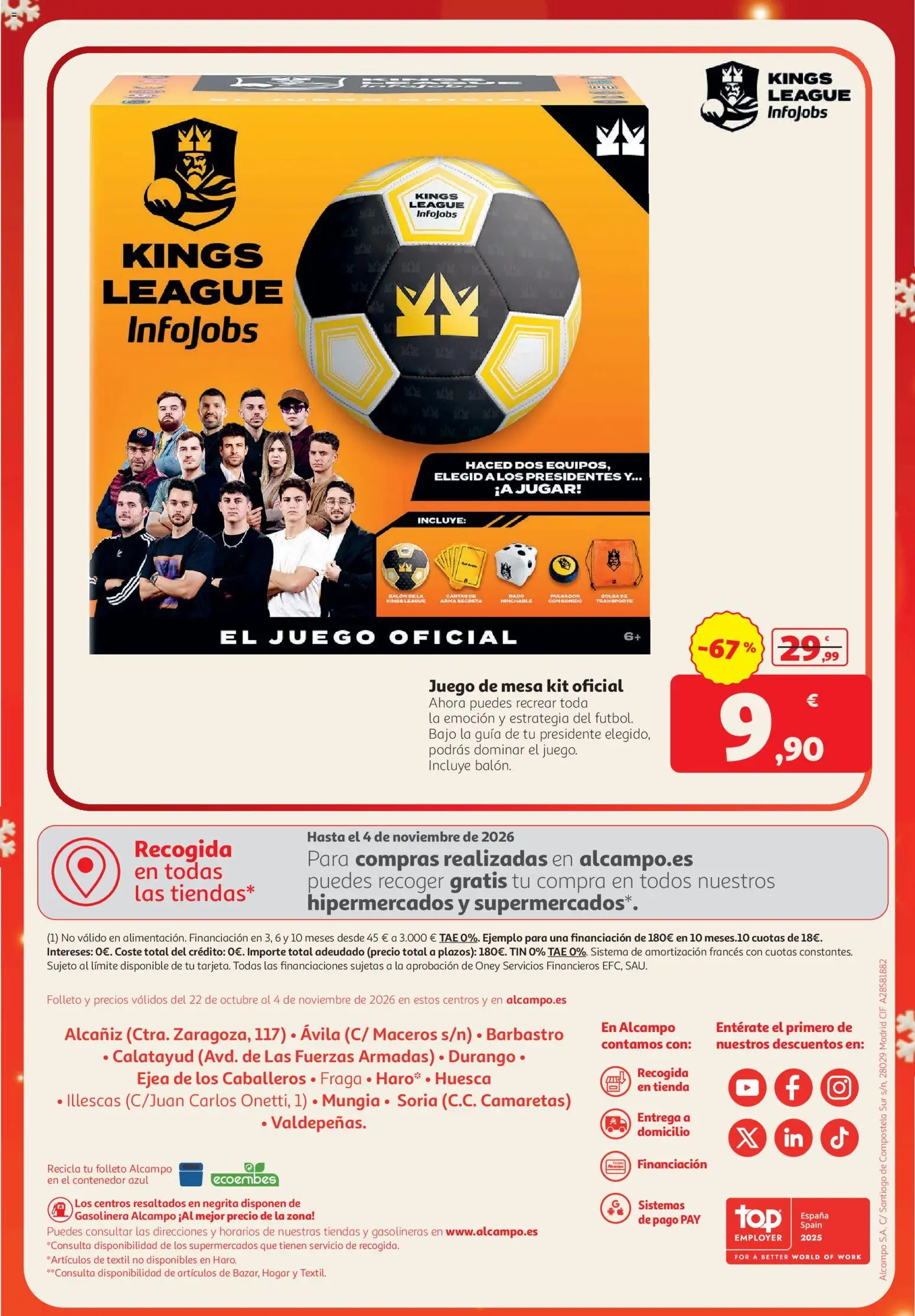 Alcampo folleto Alcañiz │ válido desde el 22/10/2026 | Página: 4 | Productos: Mesa