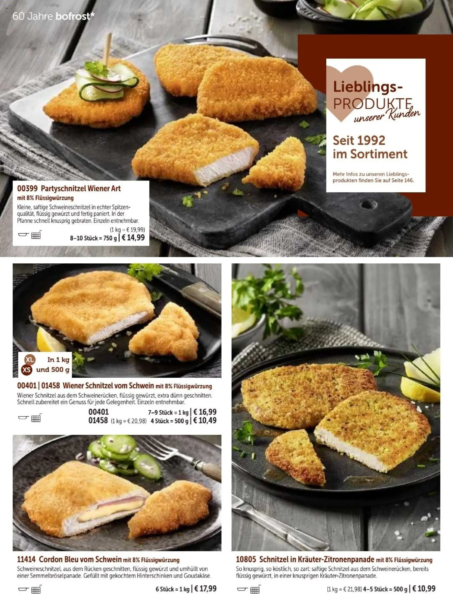 Bofrost Katalog – gültig ab 07.09.2026 | Seite: 82 | Produkte: Schnitzel